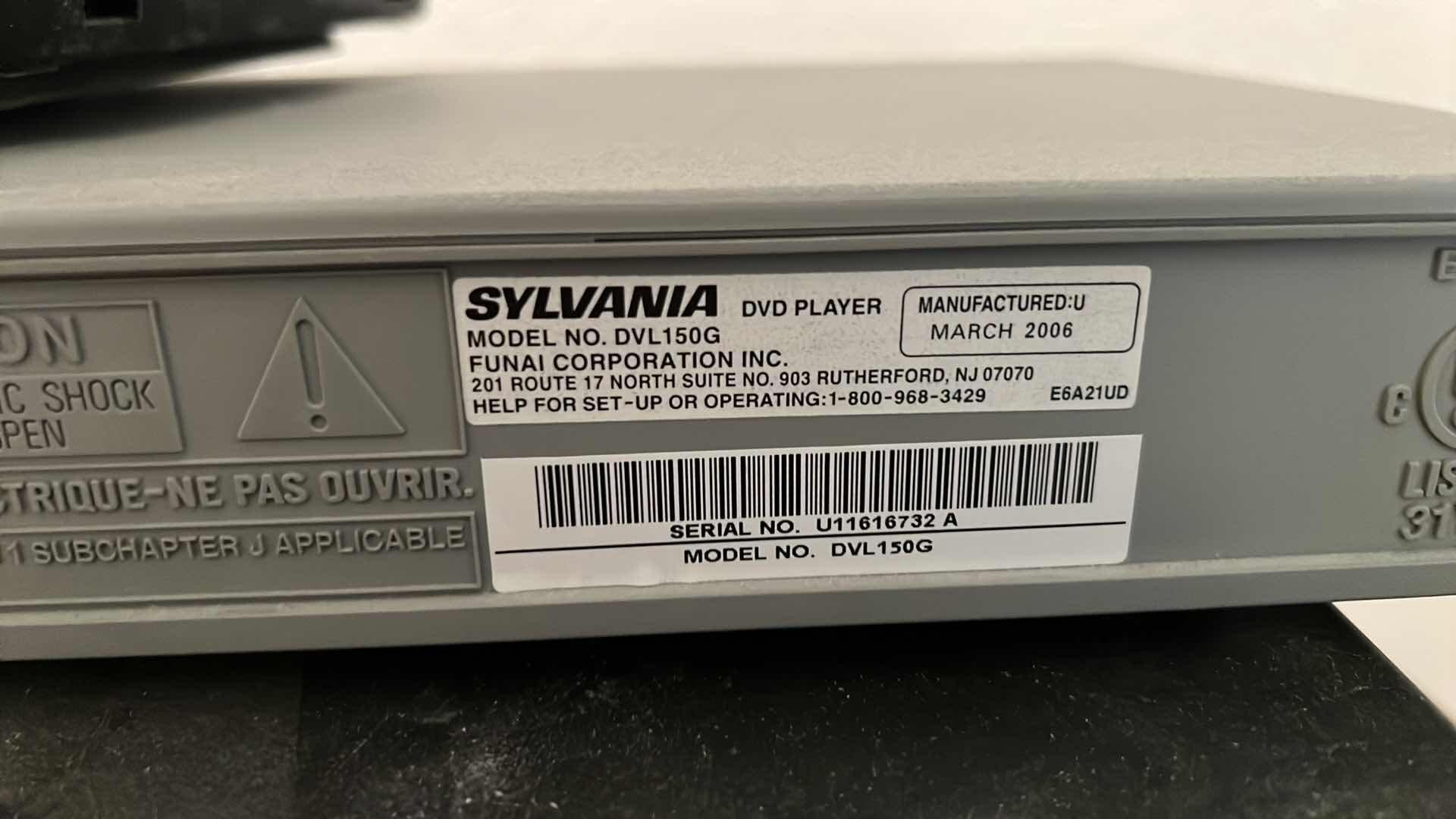 Photo 1 of HOME ELECTRONICS (SAMSUNG VHS PLAYER, SYLVANIA DVD PLAYER & DISH BOX W REMOTE)