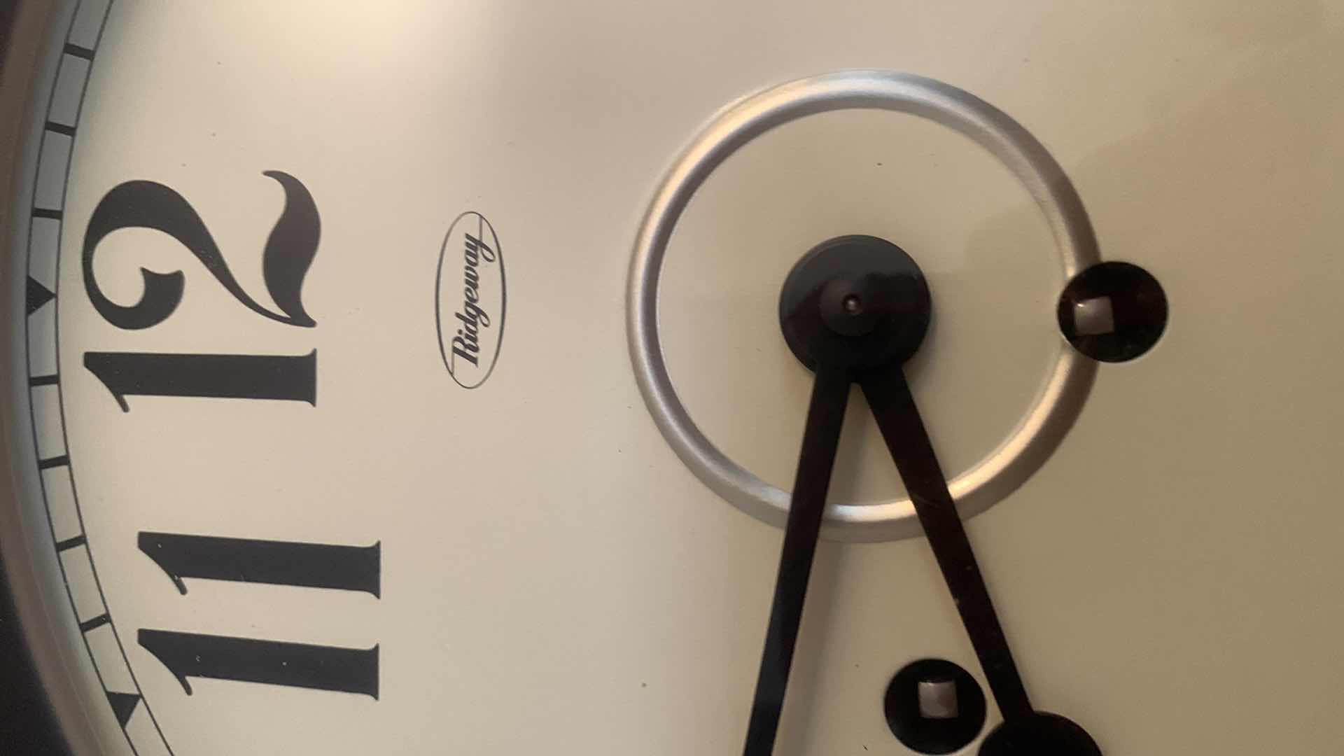 Photo 1 of RIDGEWAY REGULATOR  WALL CLOCK WITH KEY 13” X 6” H 26”