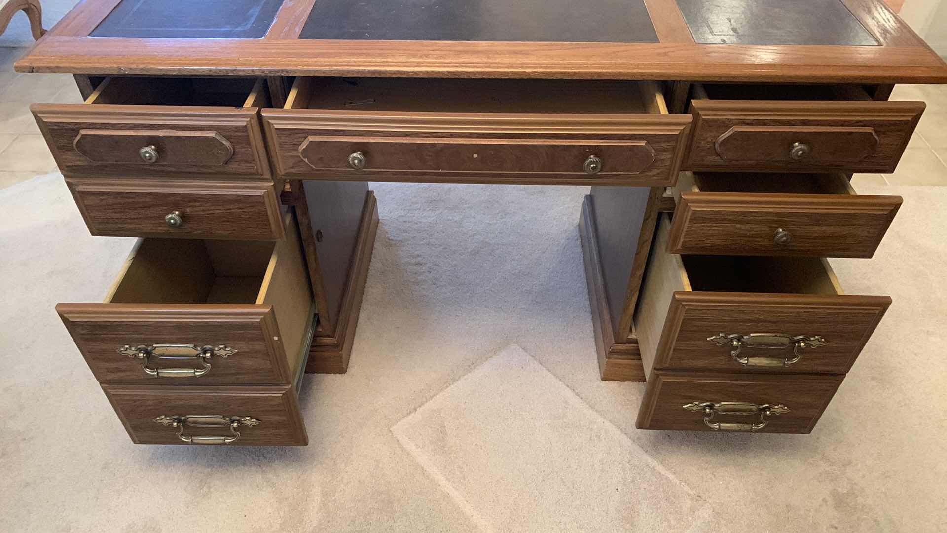 Photo 1 of VINTAGE EXECUTIVE DESK  52” X 24” H 30”