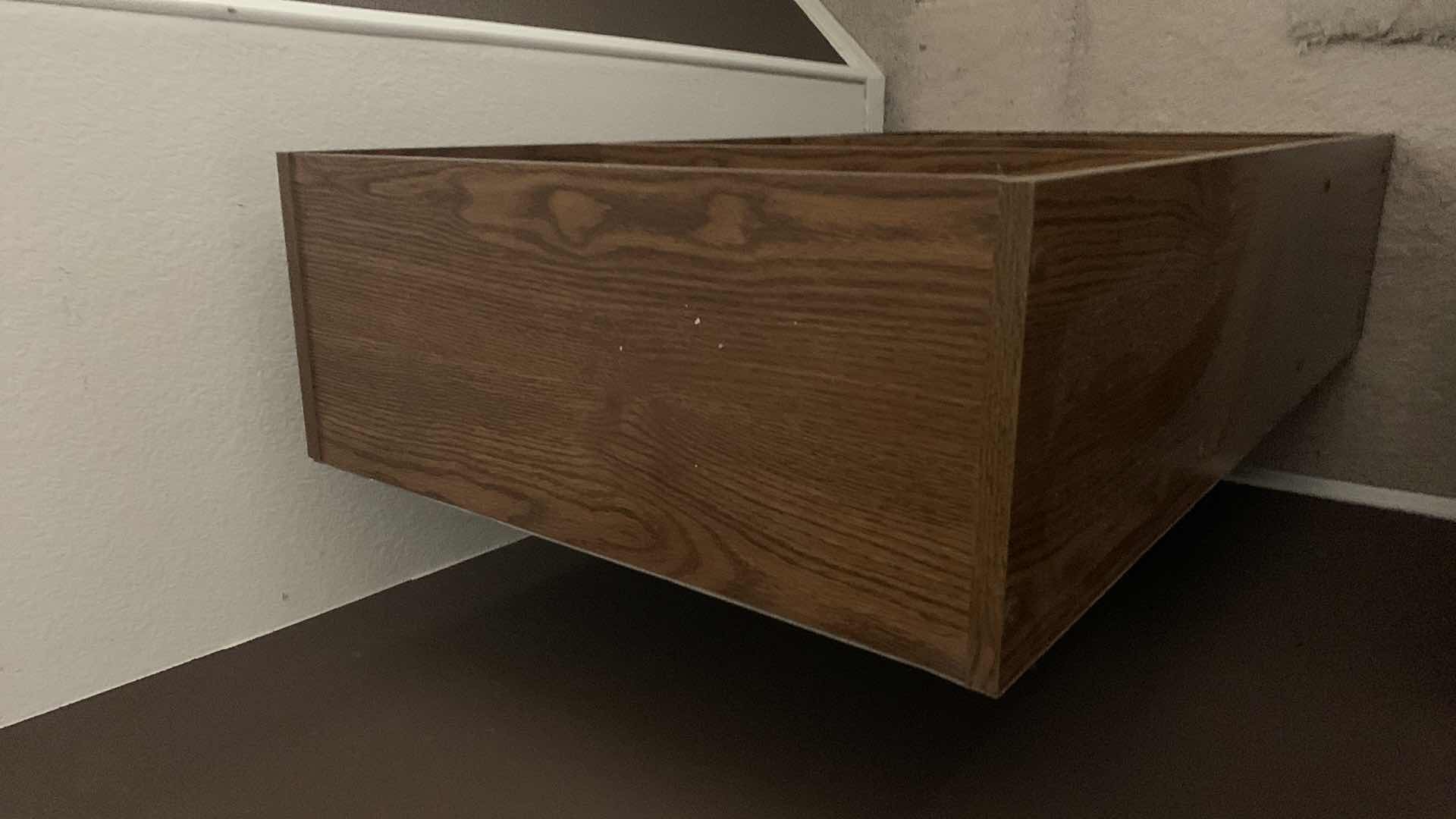 Photo 1 of PRESSED WOOD 2 SHELF BOOKCASE 22” X 9” H 39”