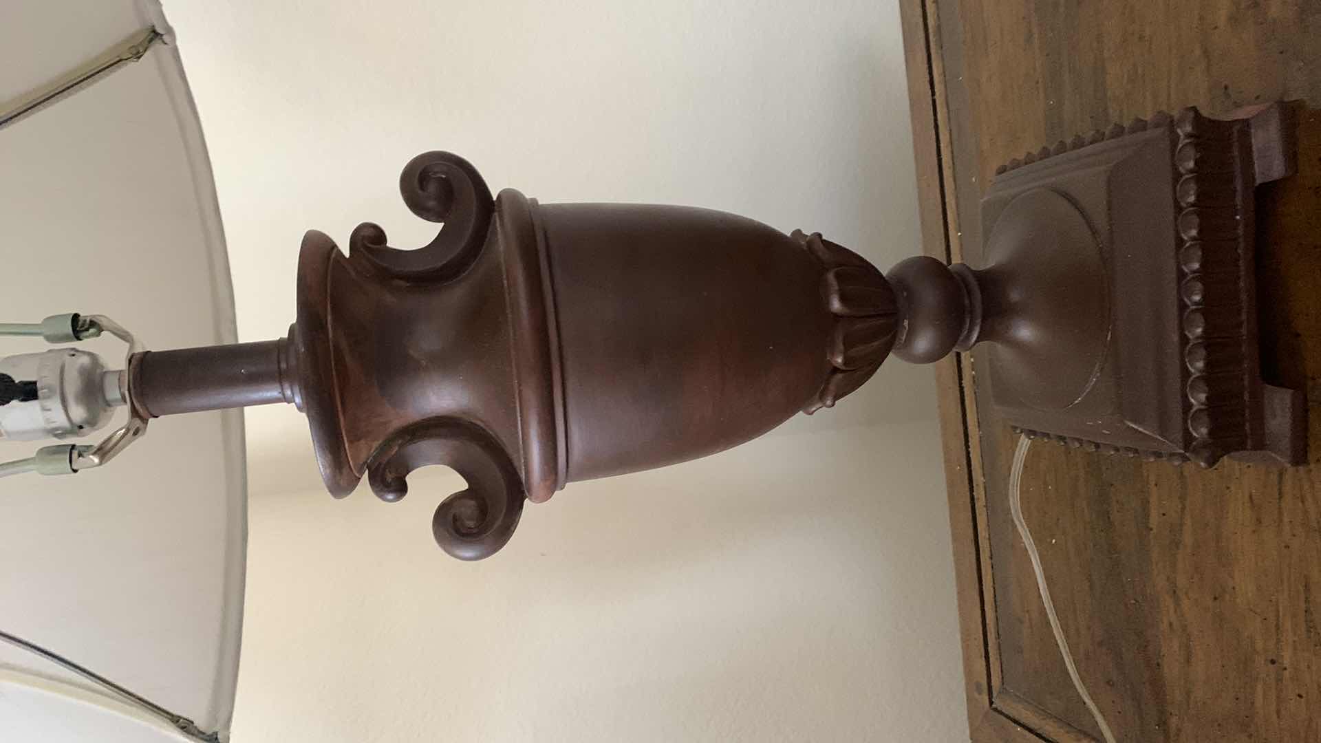 Photo 1 of GRECIAN INSPIRED TABLE LAMP 17” X 29”