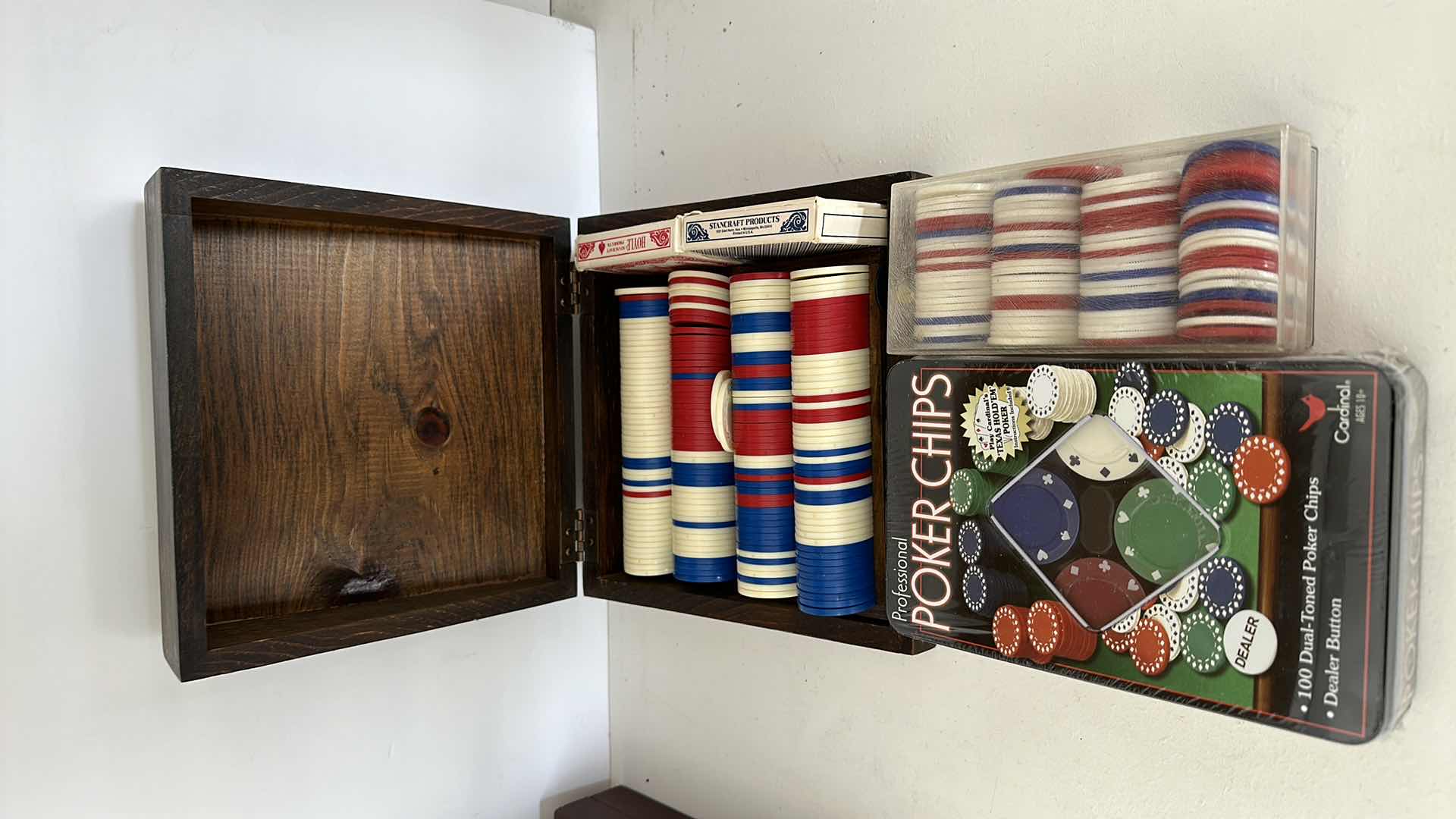 Photo 1 of POKER CHIPS AND CARDS