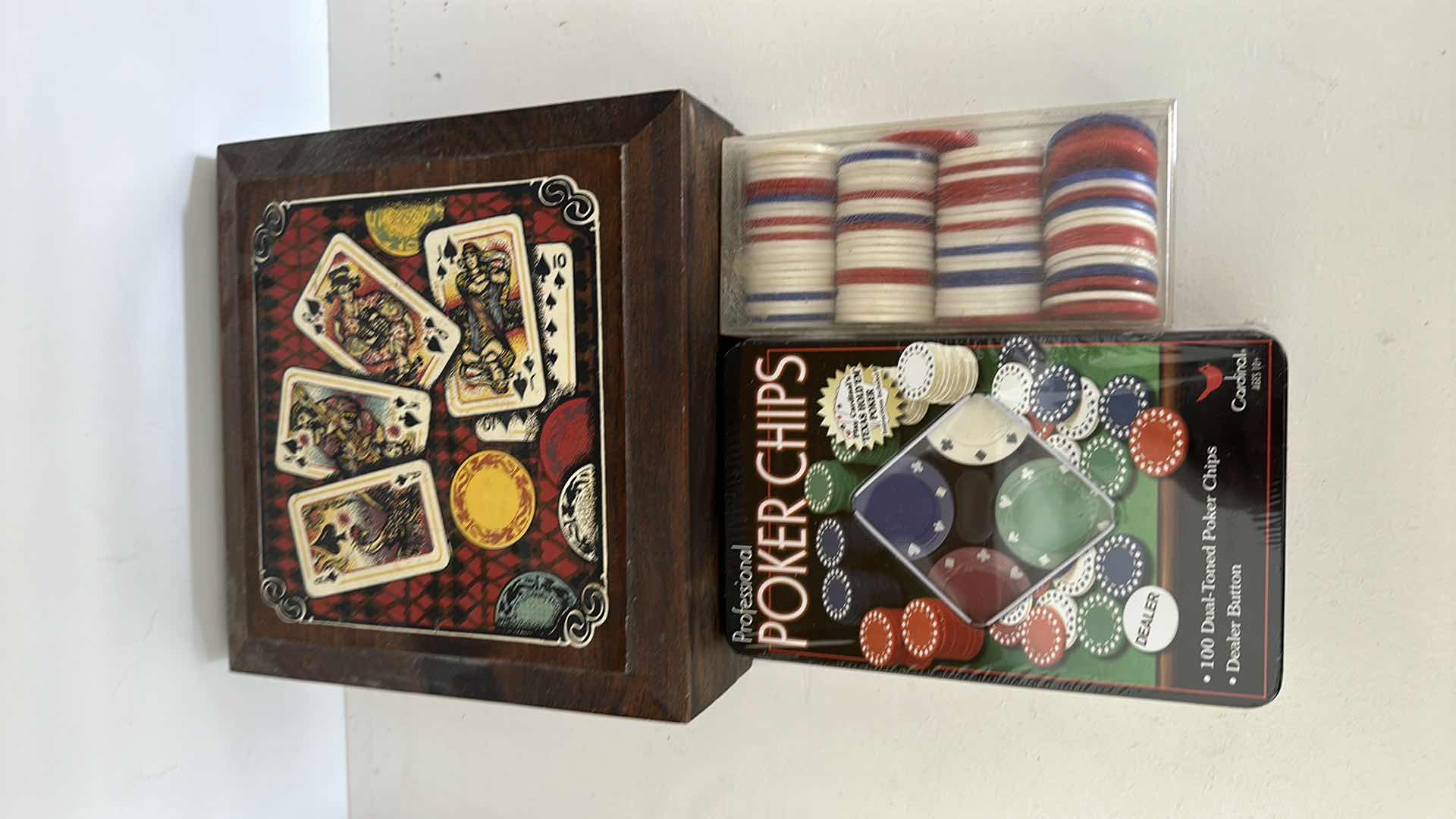 Photo 1 of POKER CHIPS AND CARDS