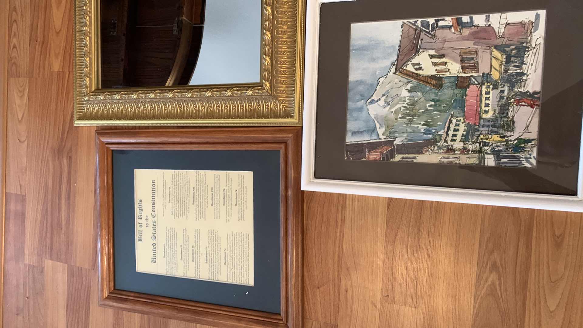 Photo 1 of ASSORTED PICTURES AND A MIRROR