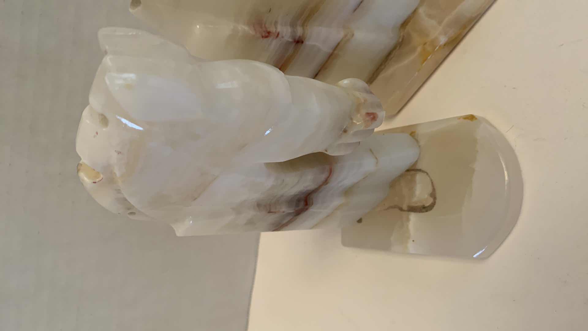 Photo 1 of MEDIUM SIZE STONE HORSE HEAD BOOKENDS 6.5” TALL