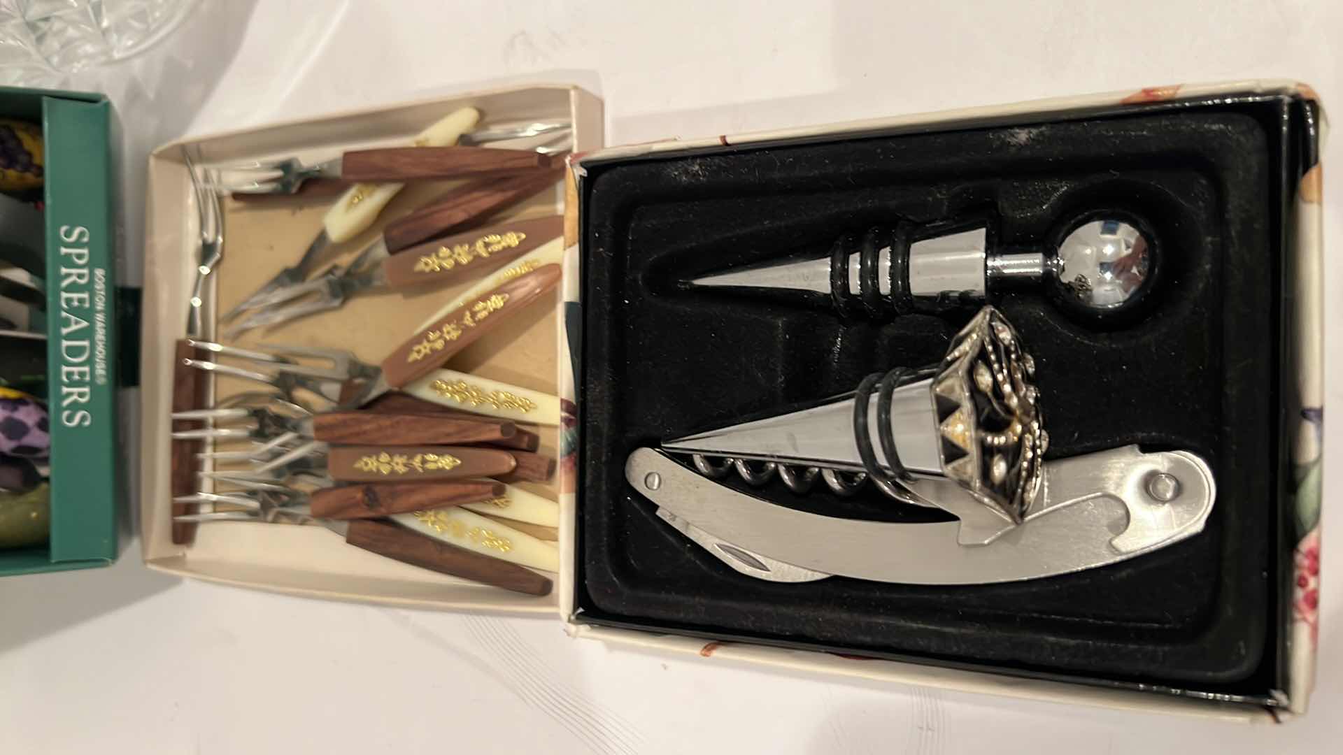 Photo 6 of ICE BUCKET & DECANTER, SPREADERS,  SMALL FORKS, WINE ACCESSORIES