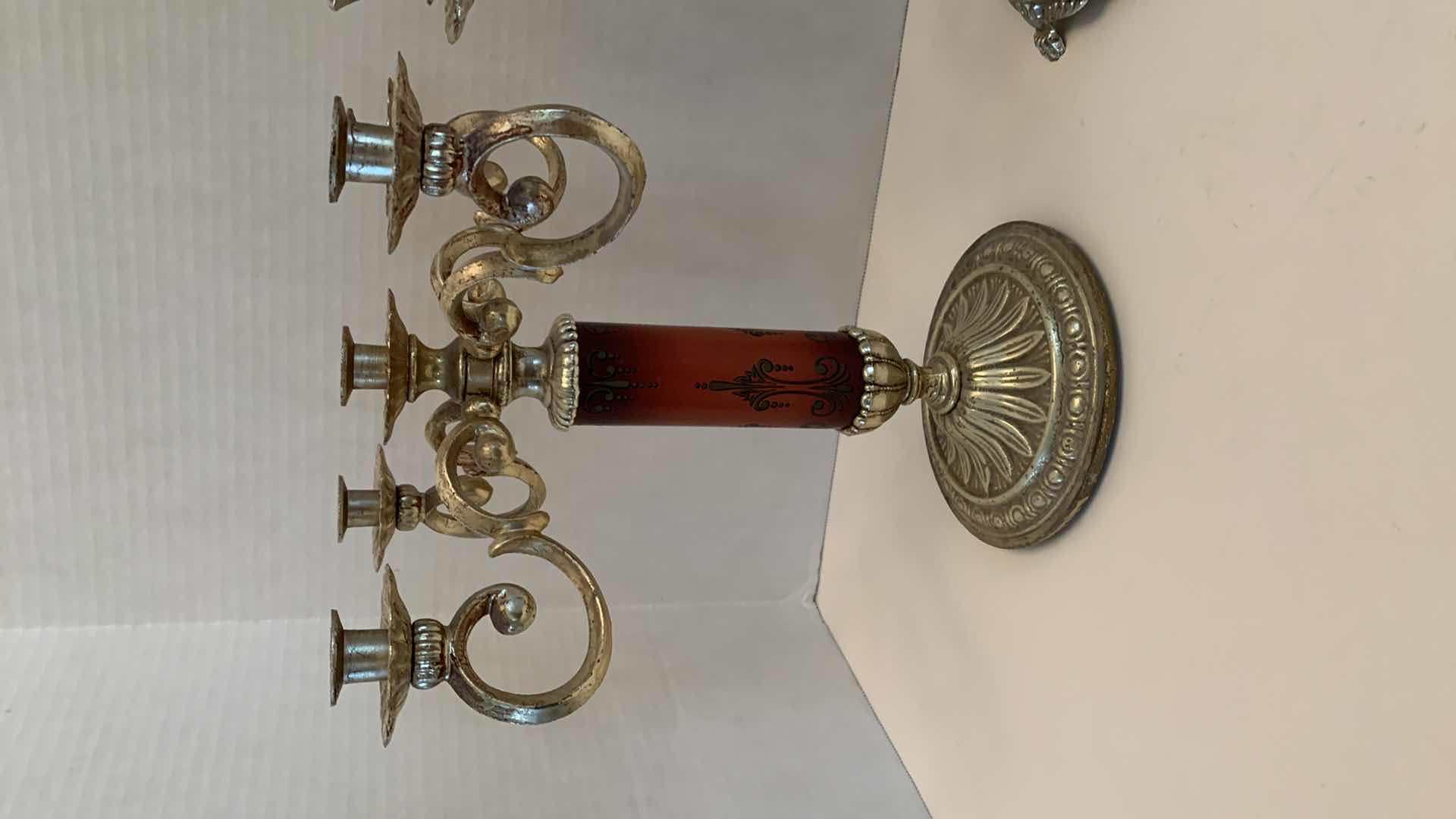 Photo 1 of TWO CANDELABRA’S 13” TALL