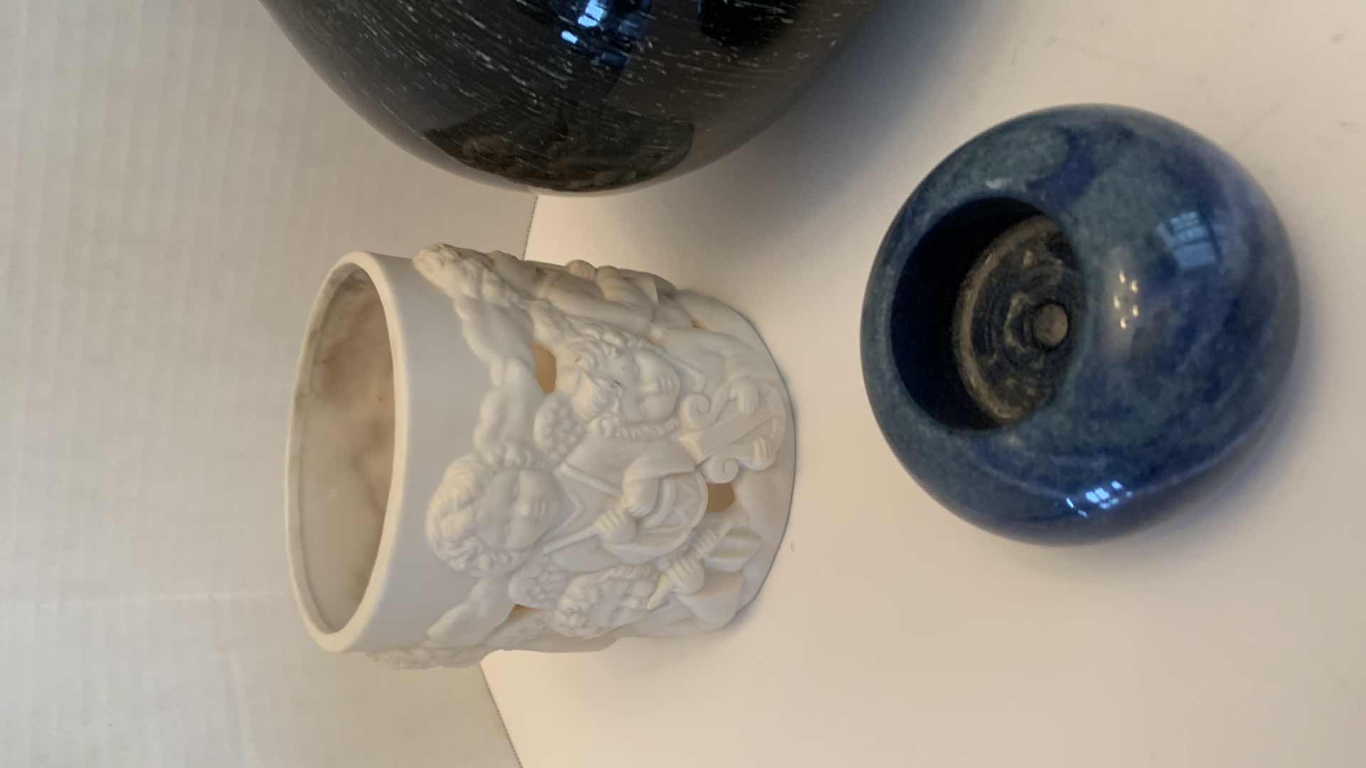 Photo 1 of LARGE VASE AND ASSORTED HOME DECOR