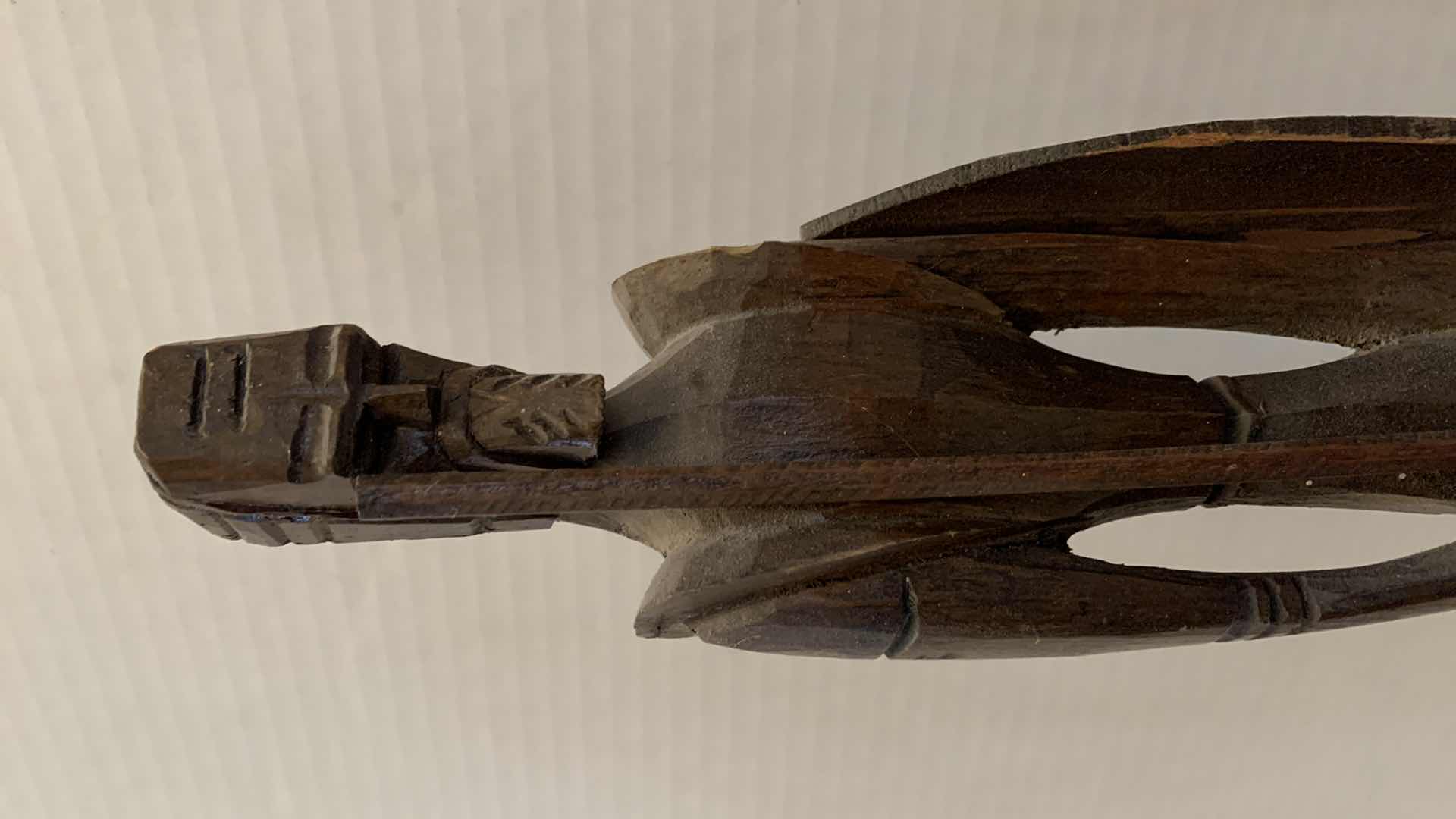 Photo 1 of LARGE WOODEN DON QUIXOTE FIGURE 19” TALL