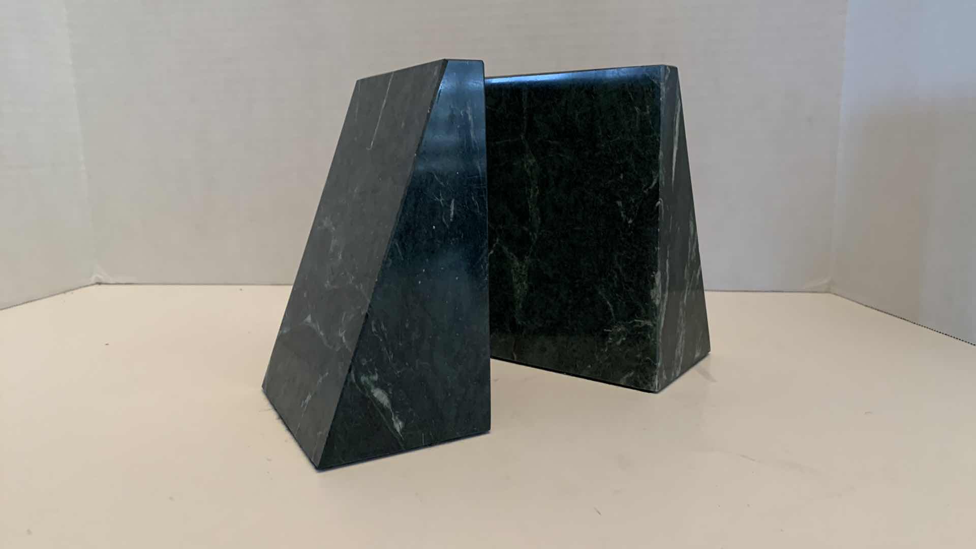 Photo 1 of PAIR OF STONE BOOKENDS 7” TALL