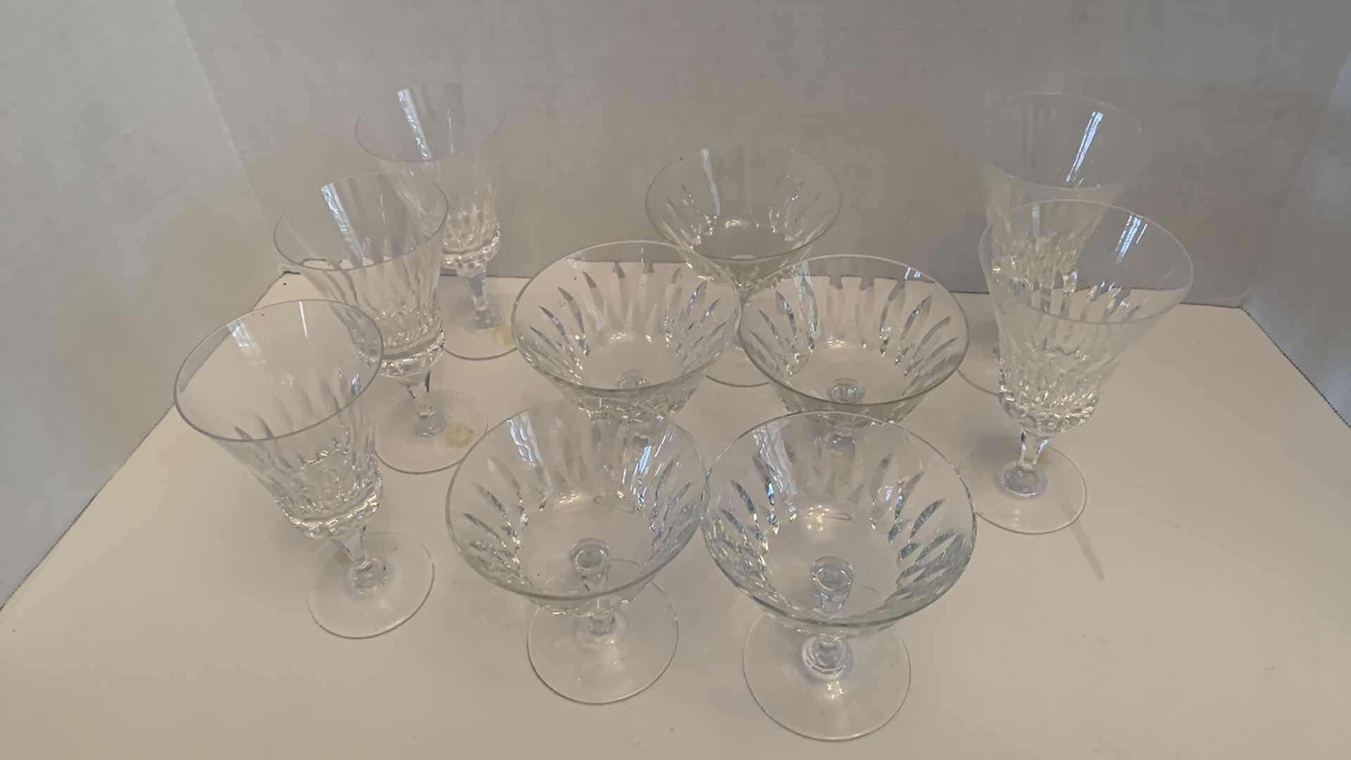 Photo 1 of 10PCS- CRYSTAL STEMWARE