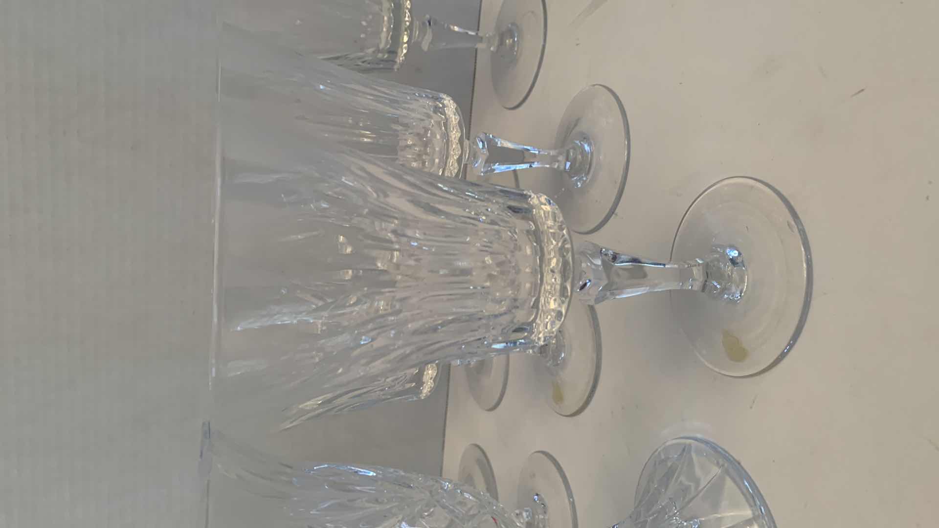 Photo 1 of 9PCS- CRYSTAL STEMWARE