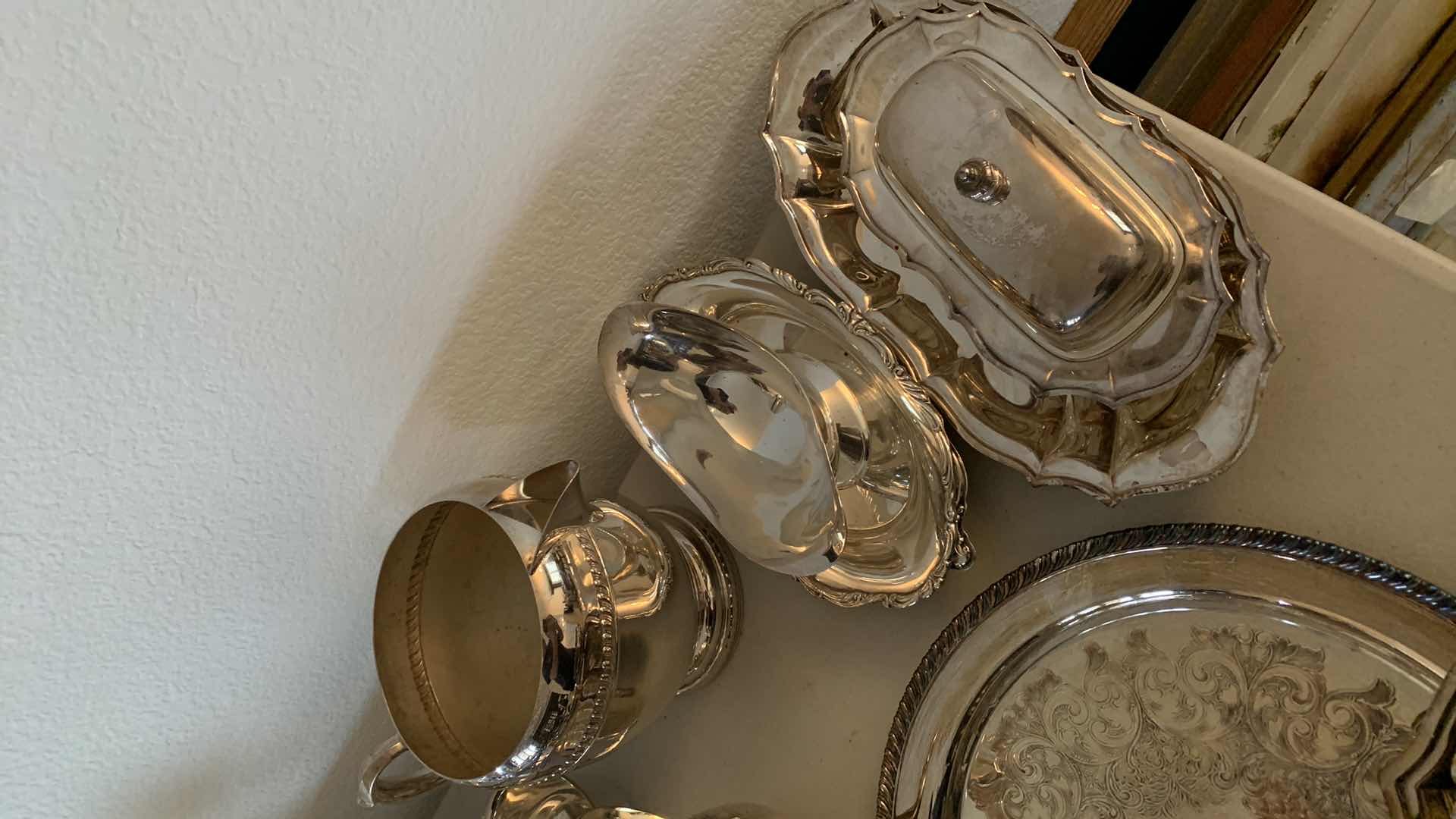 Photo 1 of SILVER -PLATED SERVEWARE (PLATTERS, CANDY DISHES, BOWLS)