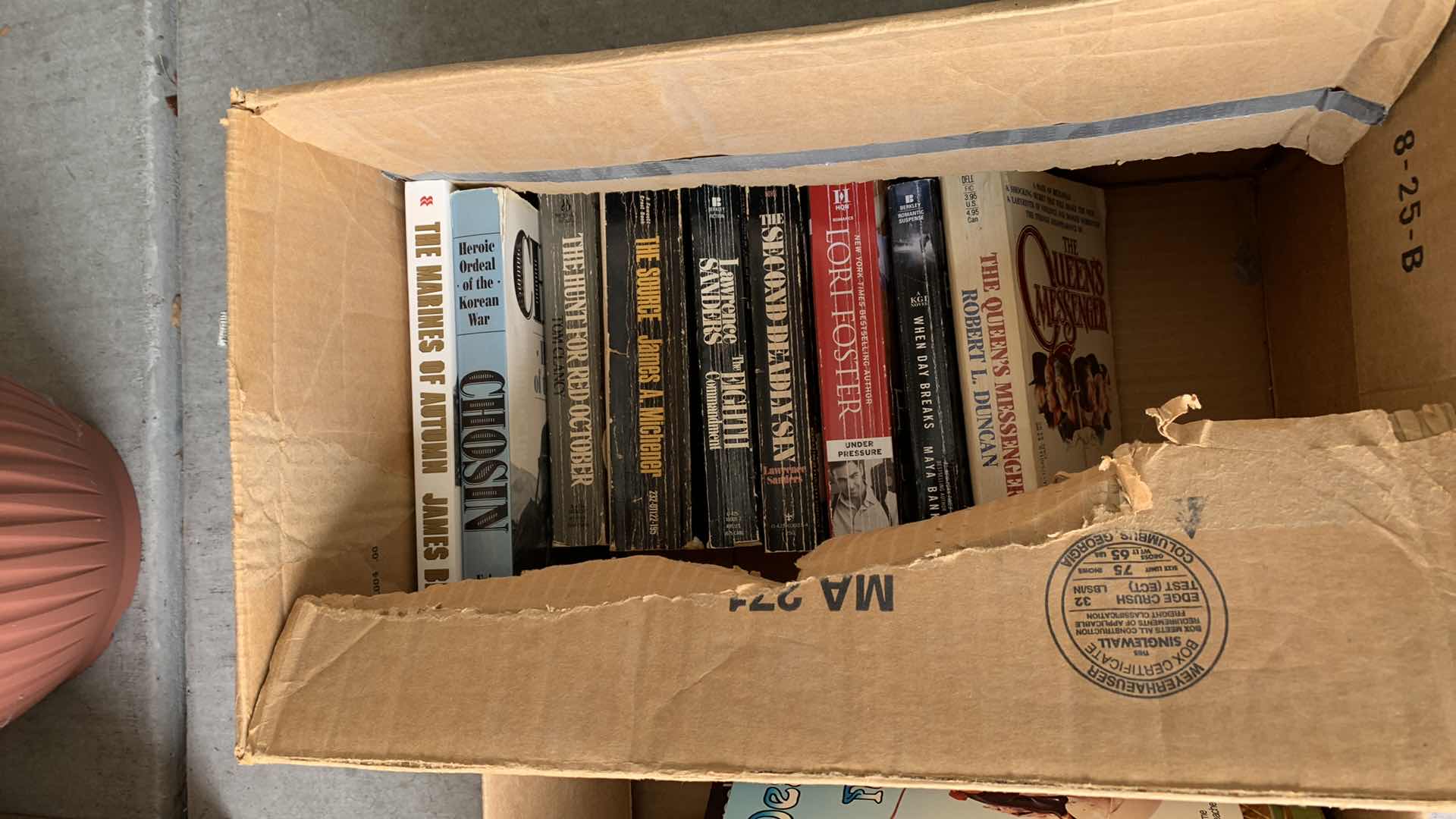 Photo 1 of 4 BOXES- PAPERBACK BOOKS-VARIOUS TITLE/AUTHORS