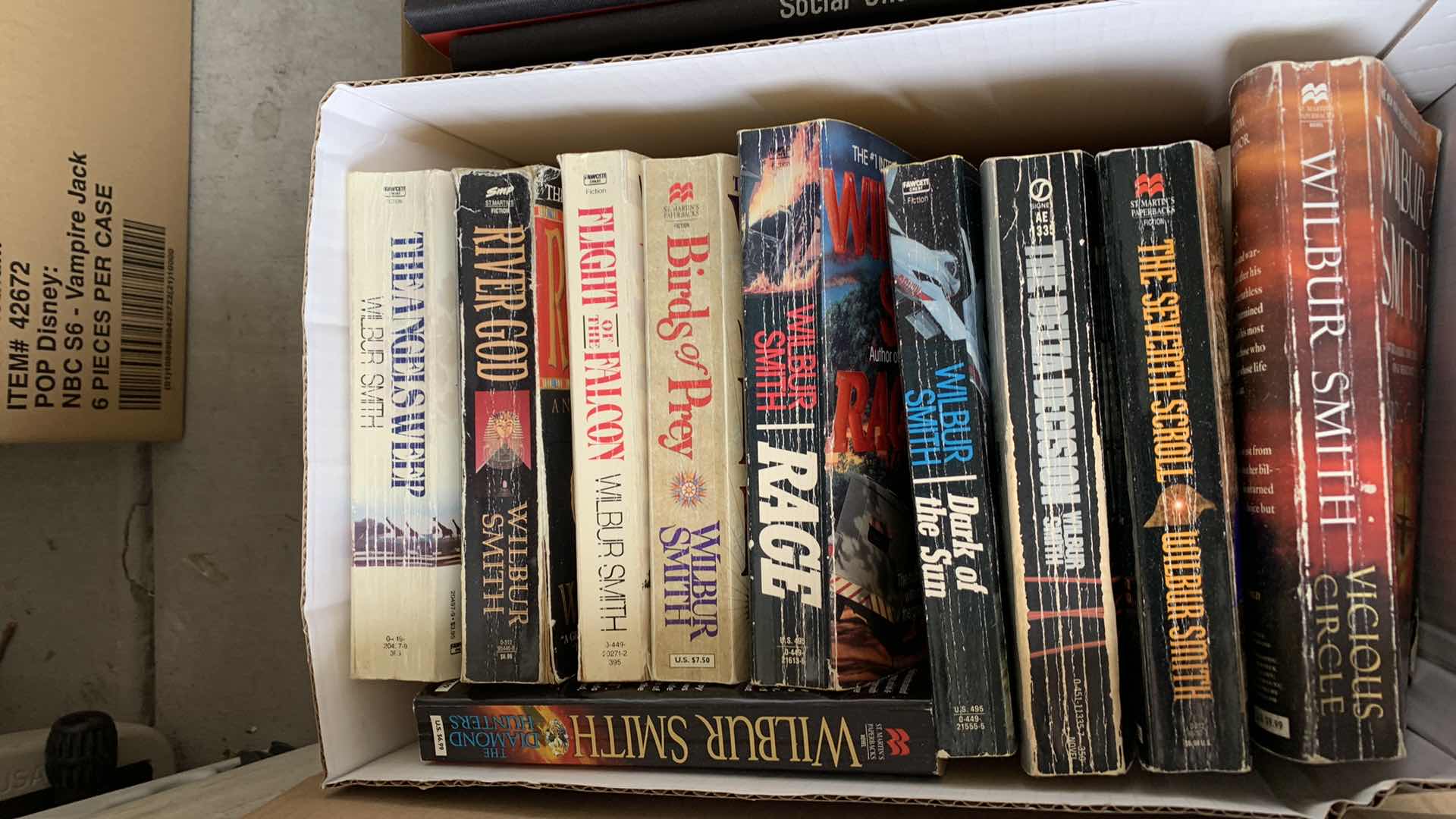 Photo 1 of 4 BOXES- PAPERBACK BOOKS-VARIOUS TITLE/AUTHORS