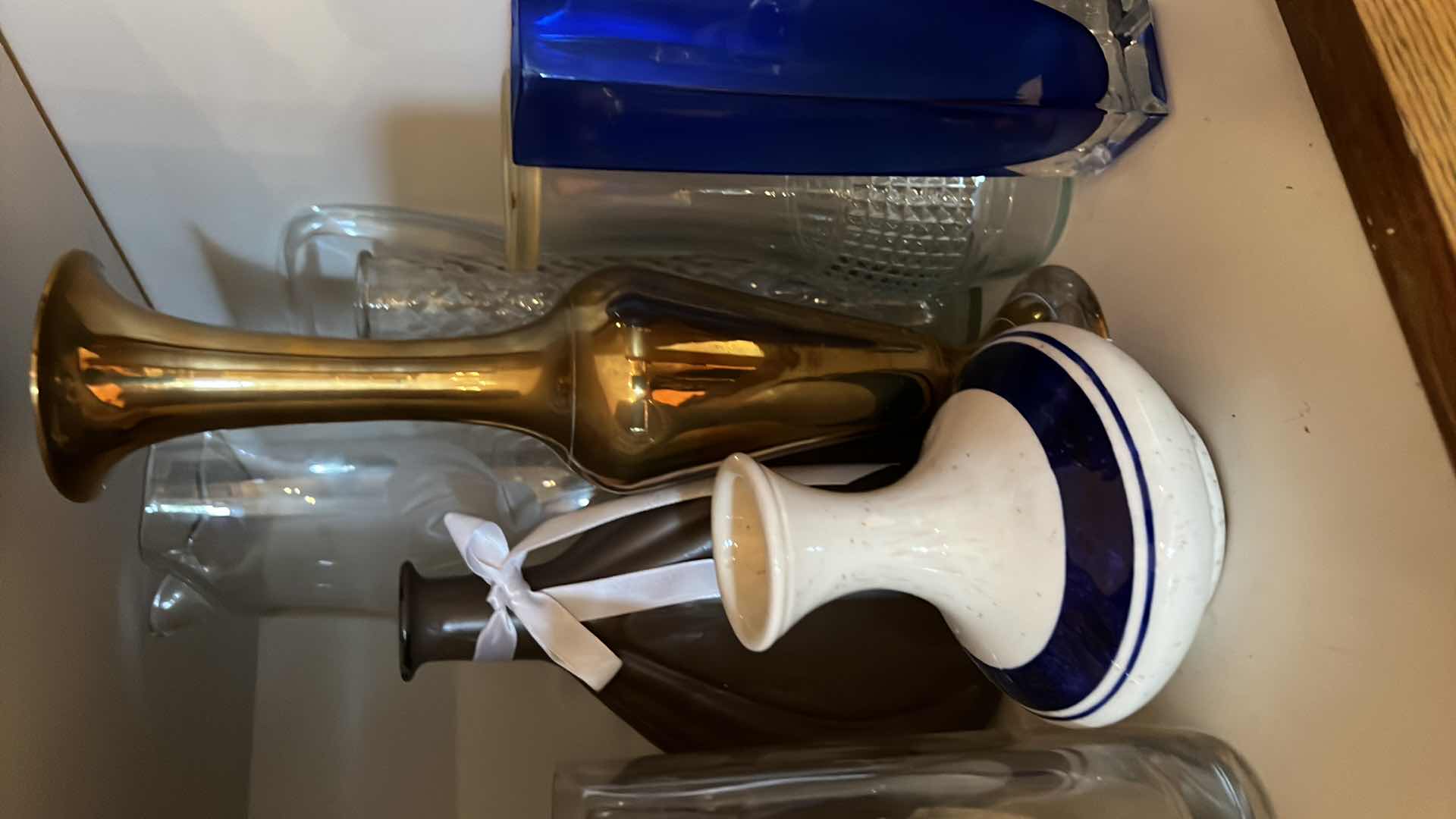 Photo 3 of CONTENTS OF 2 KITCHEN CABINETS-MISC KITCHEN DISHES, VASES