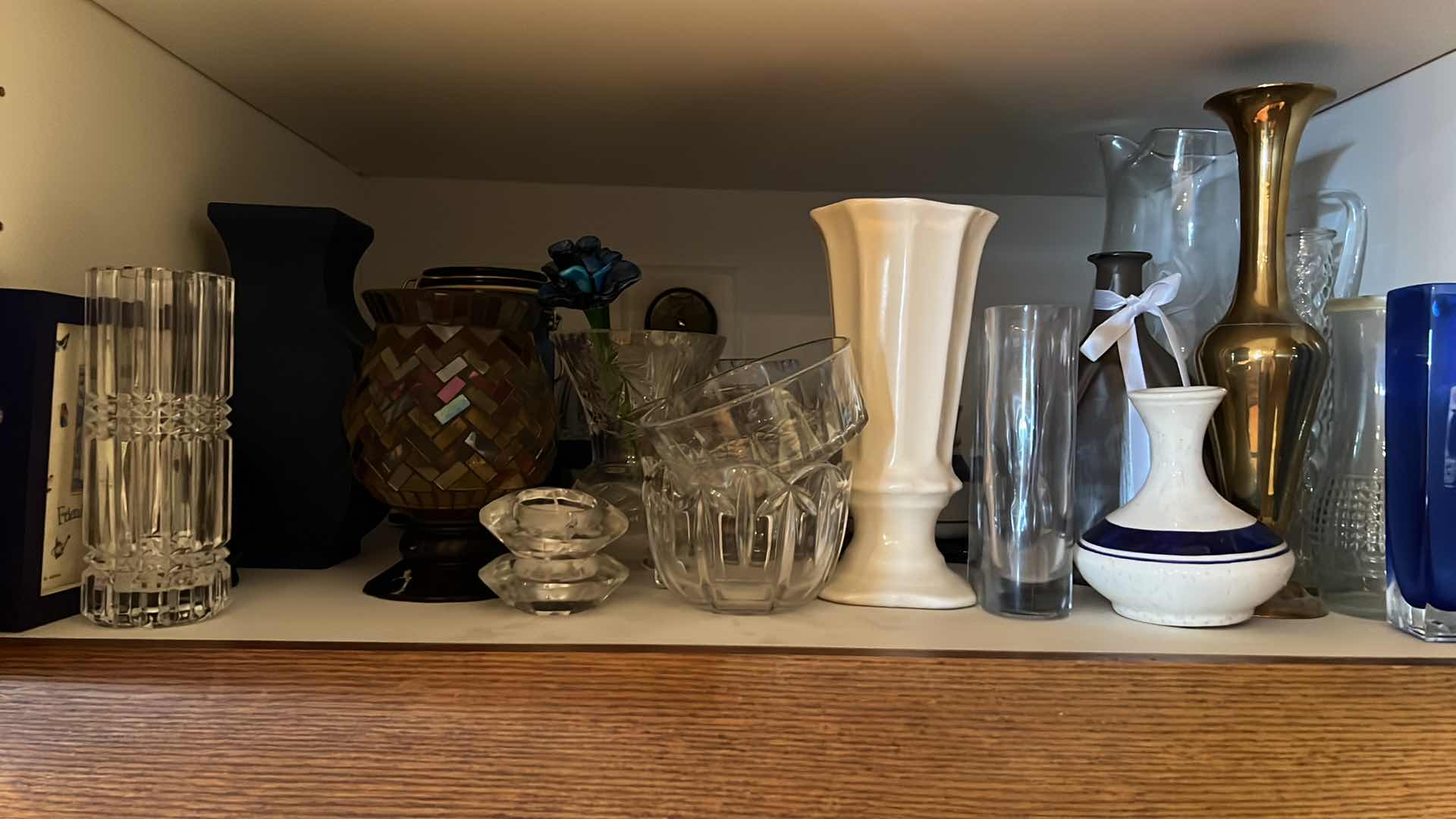 Photo 2 of CONTENTS OF 2 KITCHEN CABINETS-MISC KITCHEN DISHES, VASES