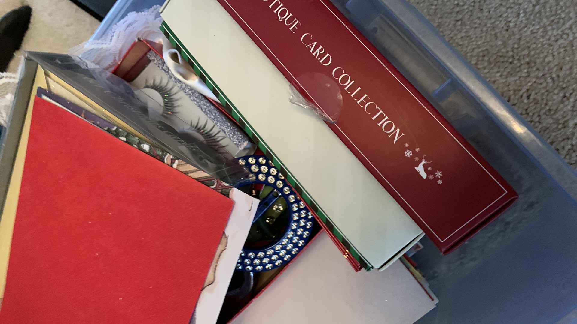 Photo 1 of CONTAINER OF CHRISTMAS CARDS