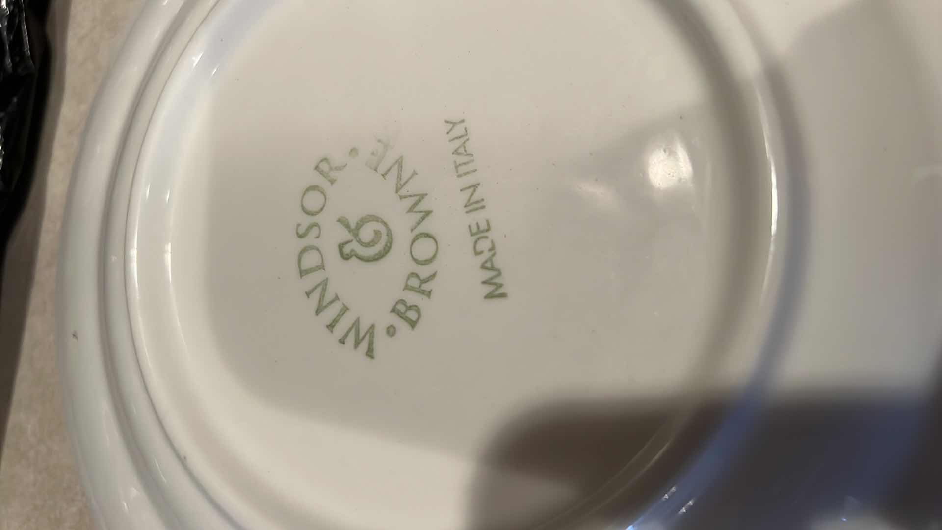 Photo 1 of CONTENTS OF KITCHEN CABINET-BLUE & WHITE CERAMIC DISHES