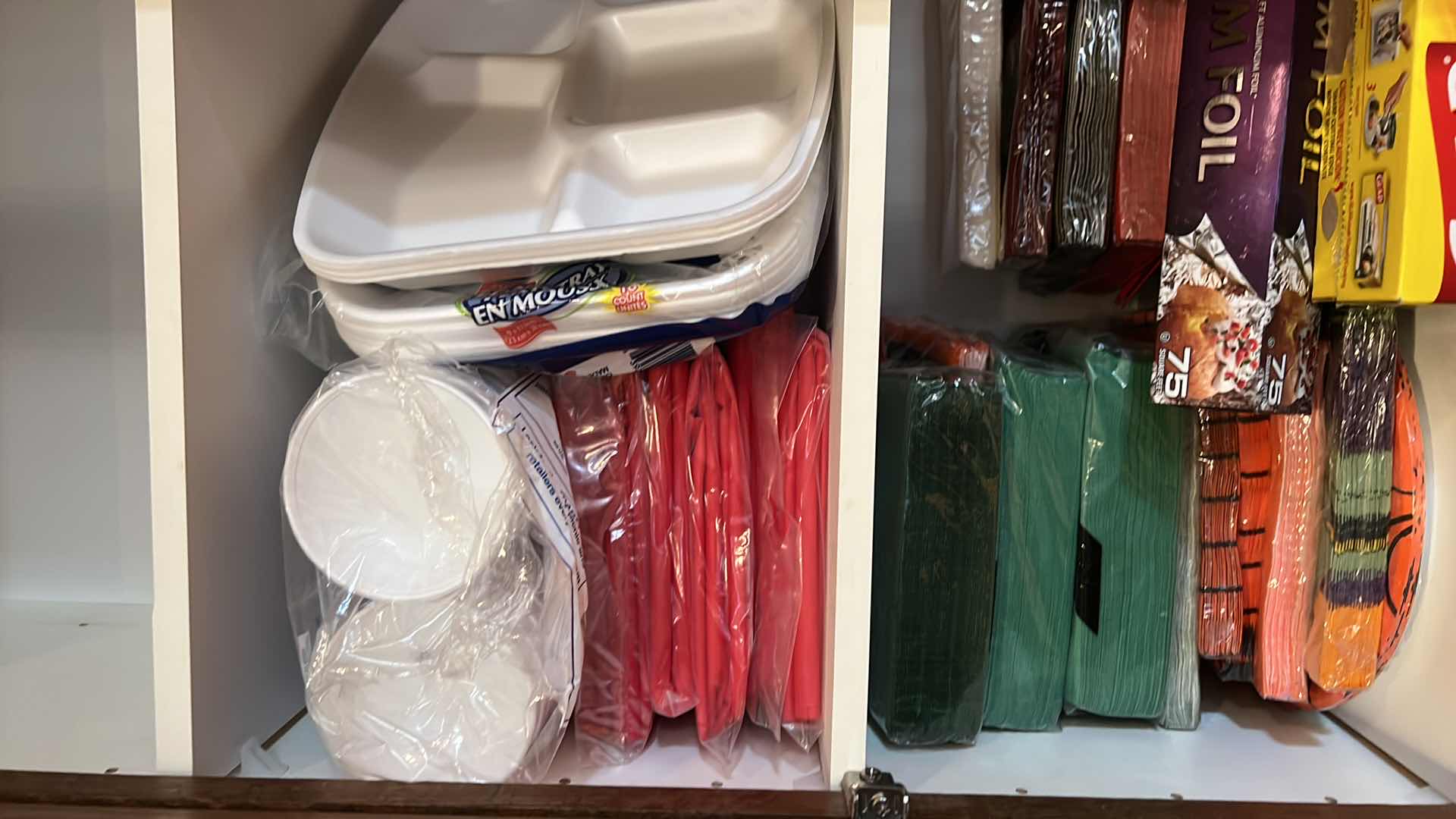 Photo 1 of CONTENTS OF KITCHEN CABINET-HOUSEHOLD ITEMS