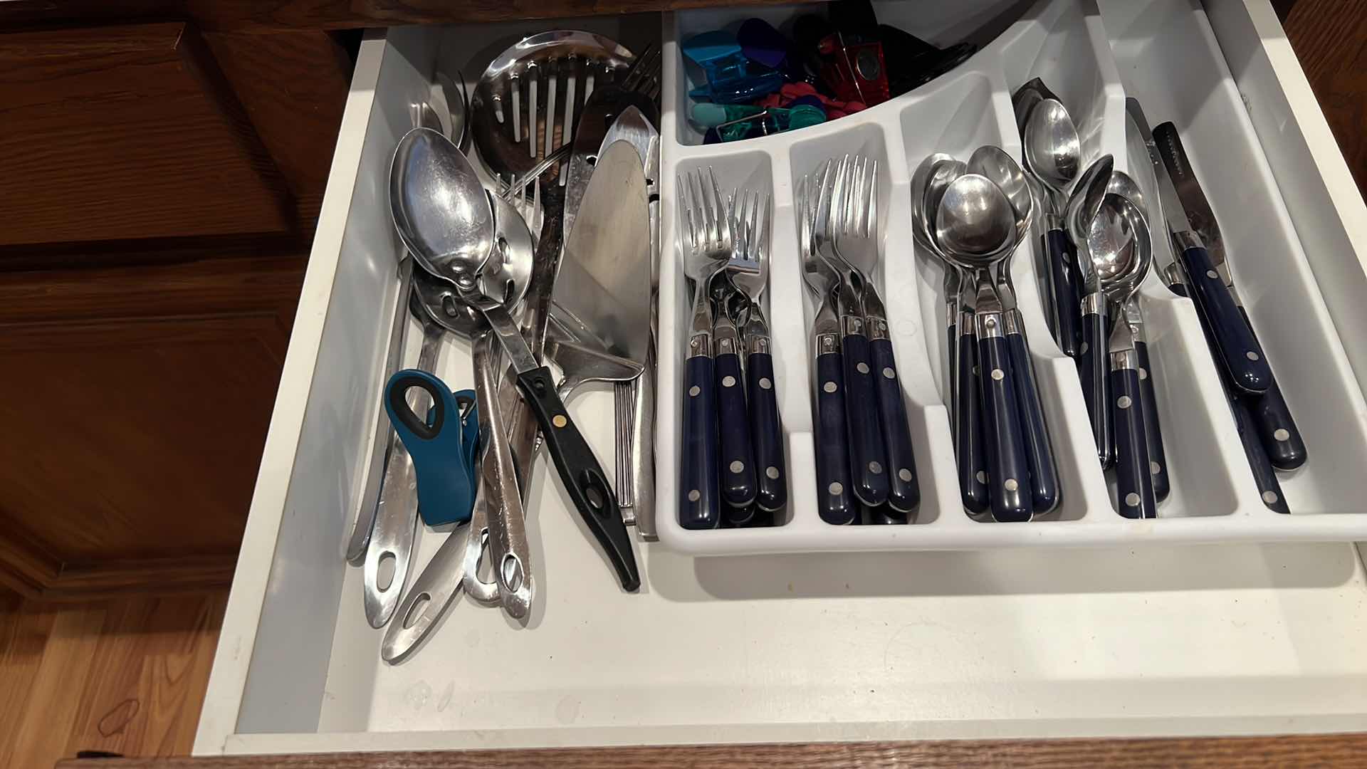 Photo 1 of CONTENTS OF 2 KITCHEN DRAWERS-SILVERWARE