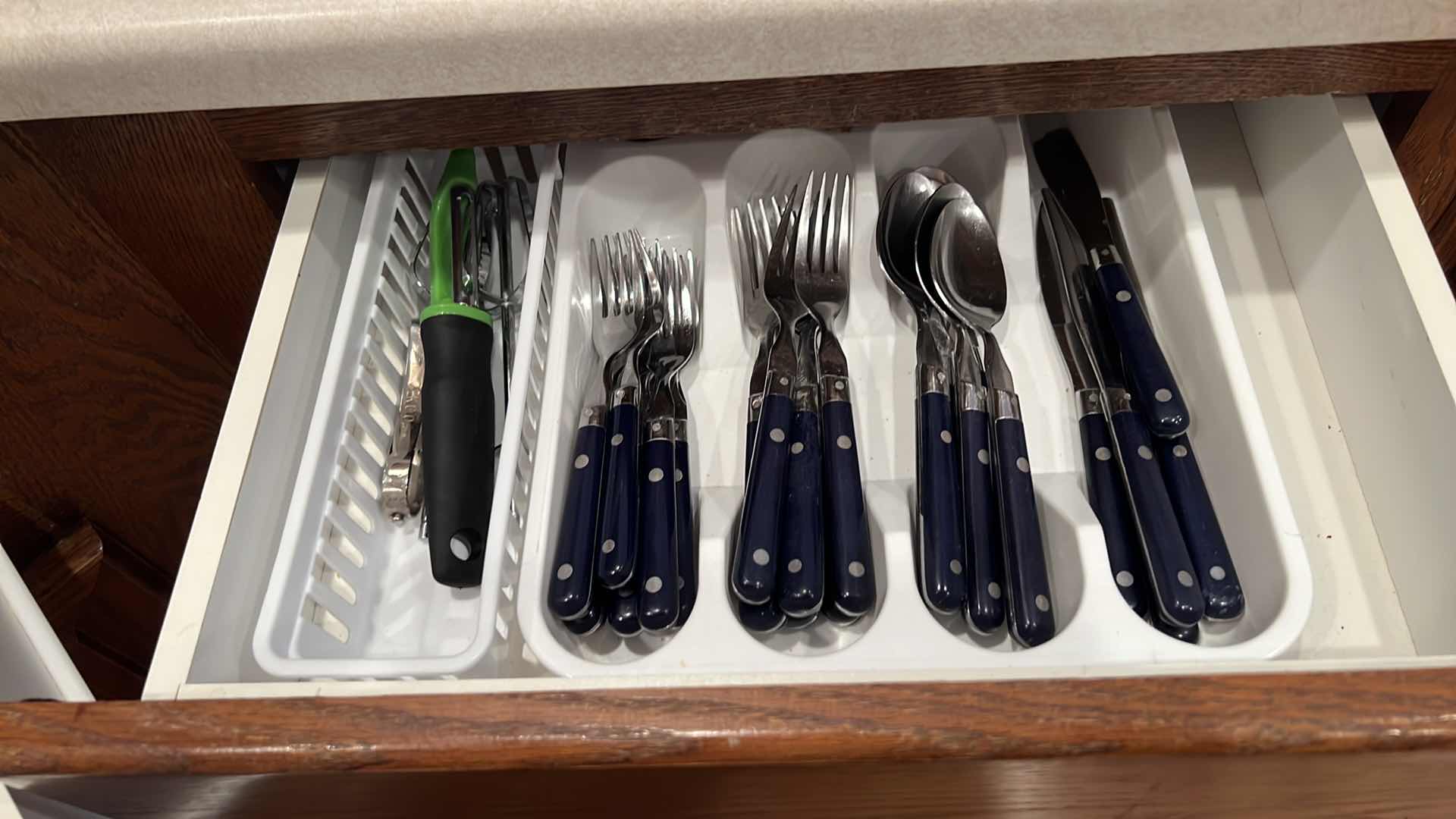 Photo 1 of CONTENTS OF 2 KITCHEN DRAWERS-SILVERWARE