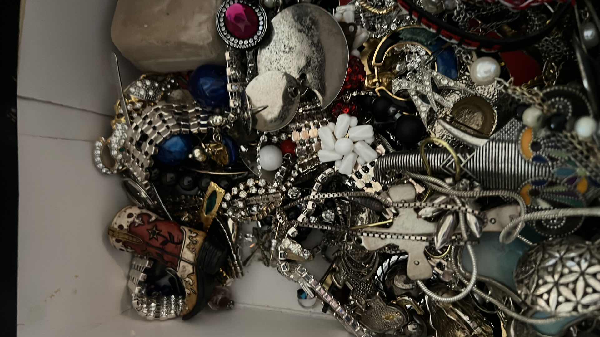 Photo 1 of BOX OF COSTUME JEWELRY