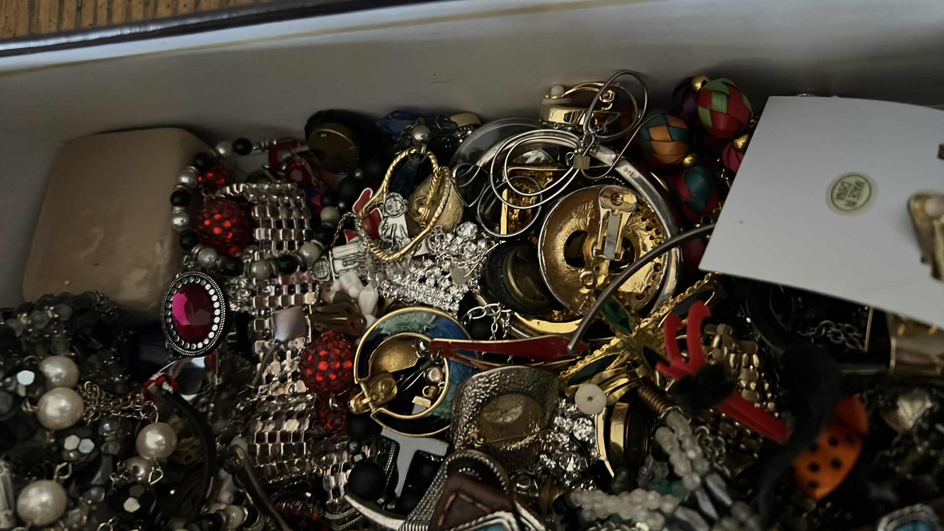 Photo 1 of BOX OF COSTUME JEWELRY