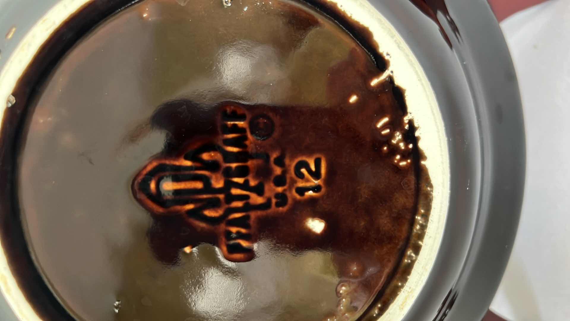 Photo 1 of 4-VINTAGE PFALTZGRAFF GOURMET BROWN DRIP GLAZE SALAD BOWLS