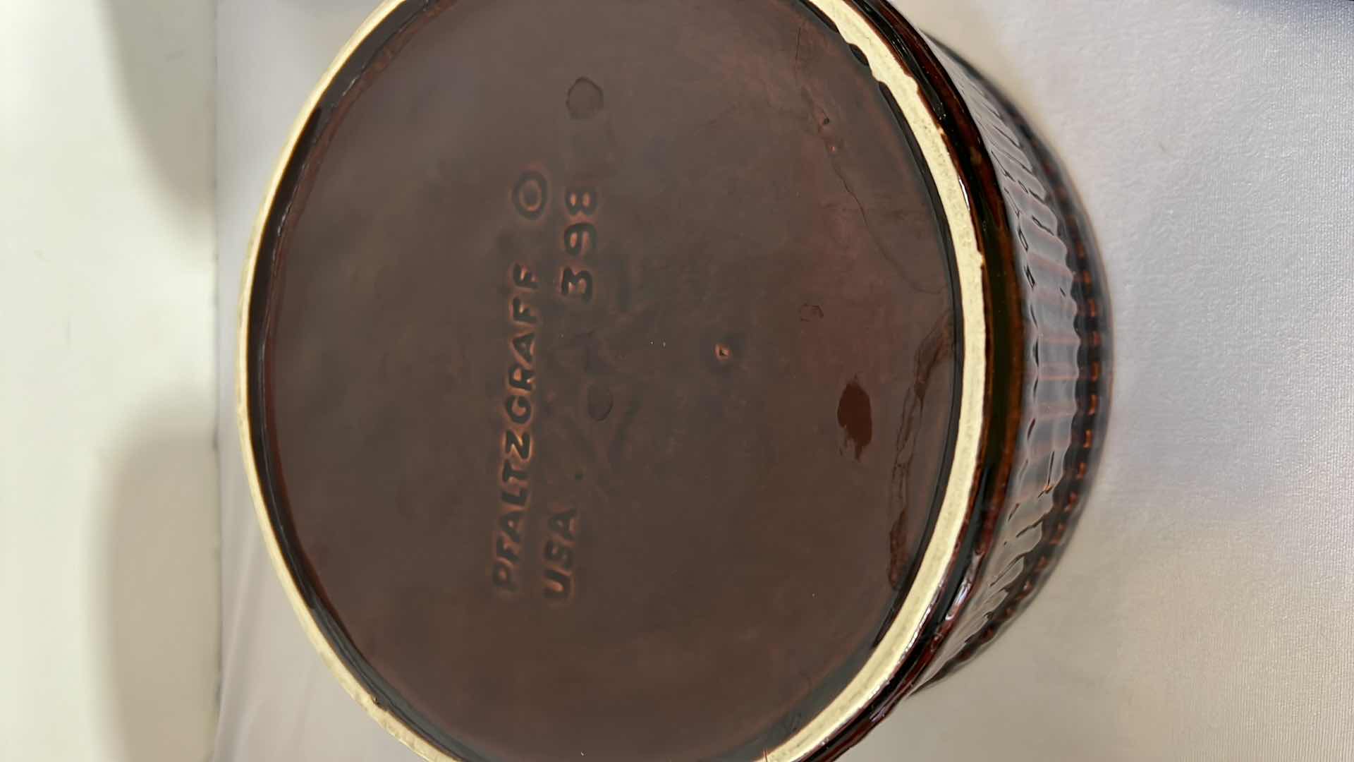 Photo 1 of 4 PCS-VINTAGE PFALTZGRAFF GOURMET BROWN DRIP GLAZE PIE PLATE, CASSEROLE DISH W LID, CASSEROLE DISH NO LID.