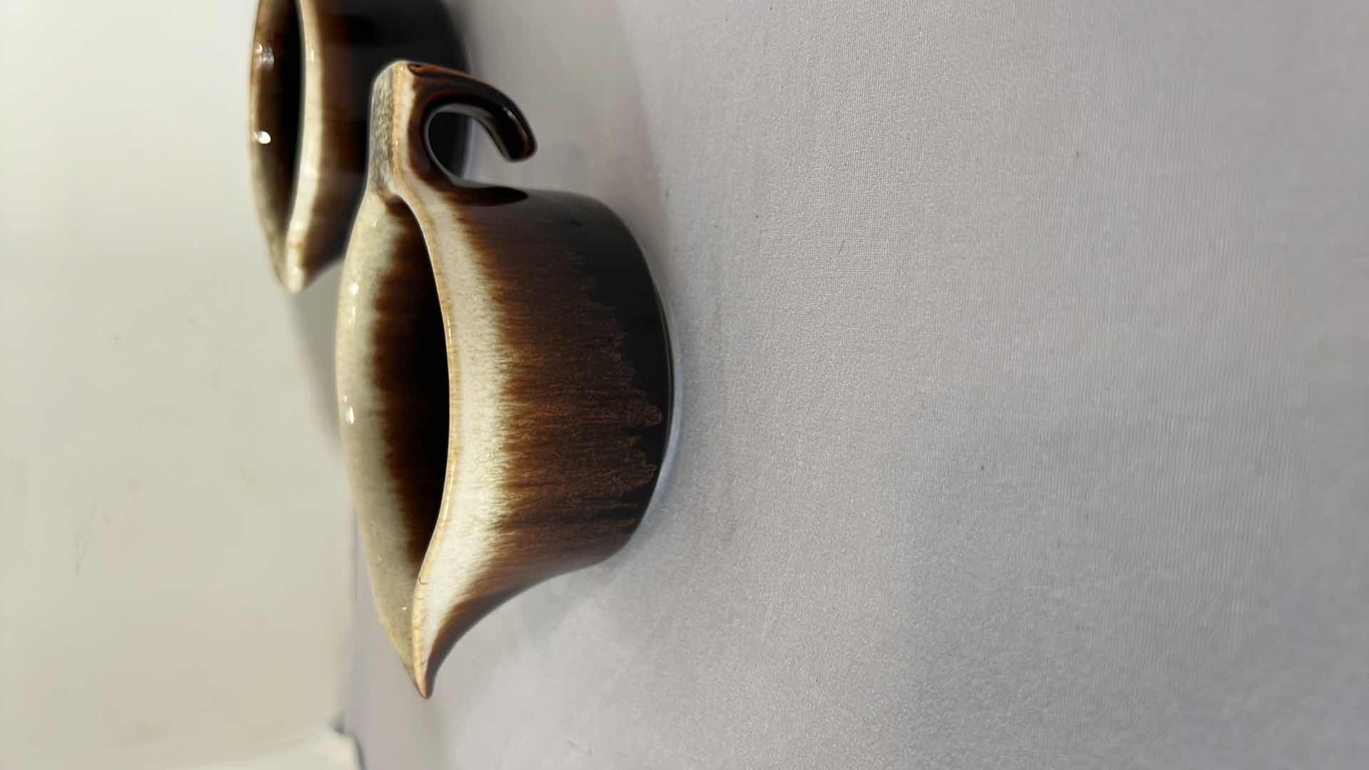 Photo 4 of 3-VINTAGE PFALTZGRAFF & USA GOURMET BROWN DRIP CREAMERS