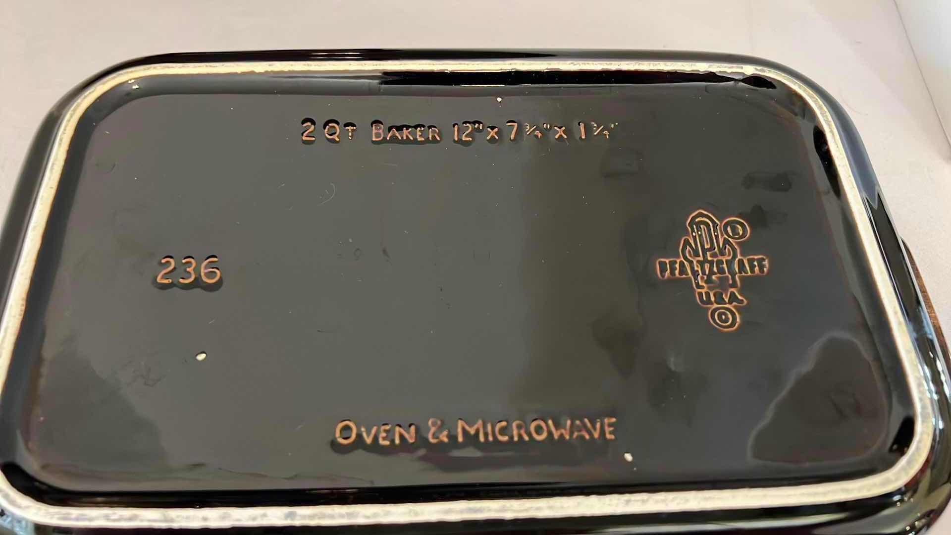 Photo 1 of 2-VINTAGE PFALTZGRAFF GOURMET BROWN DRIP GLAZE LARGE SERVING/BAKEWARE (W15" & W13")
