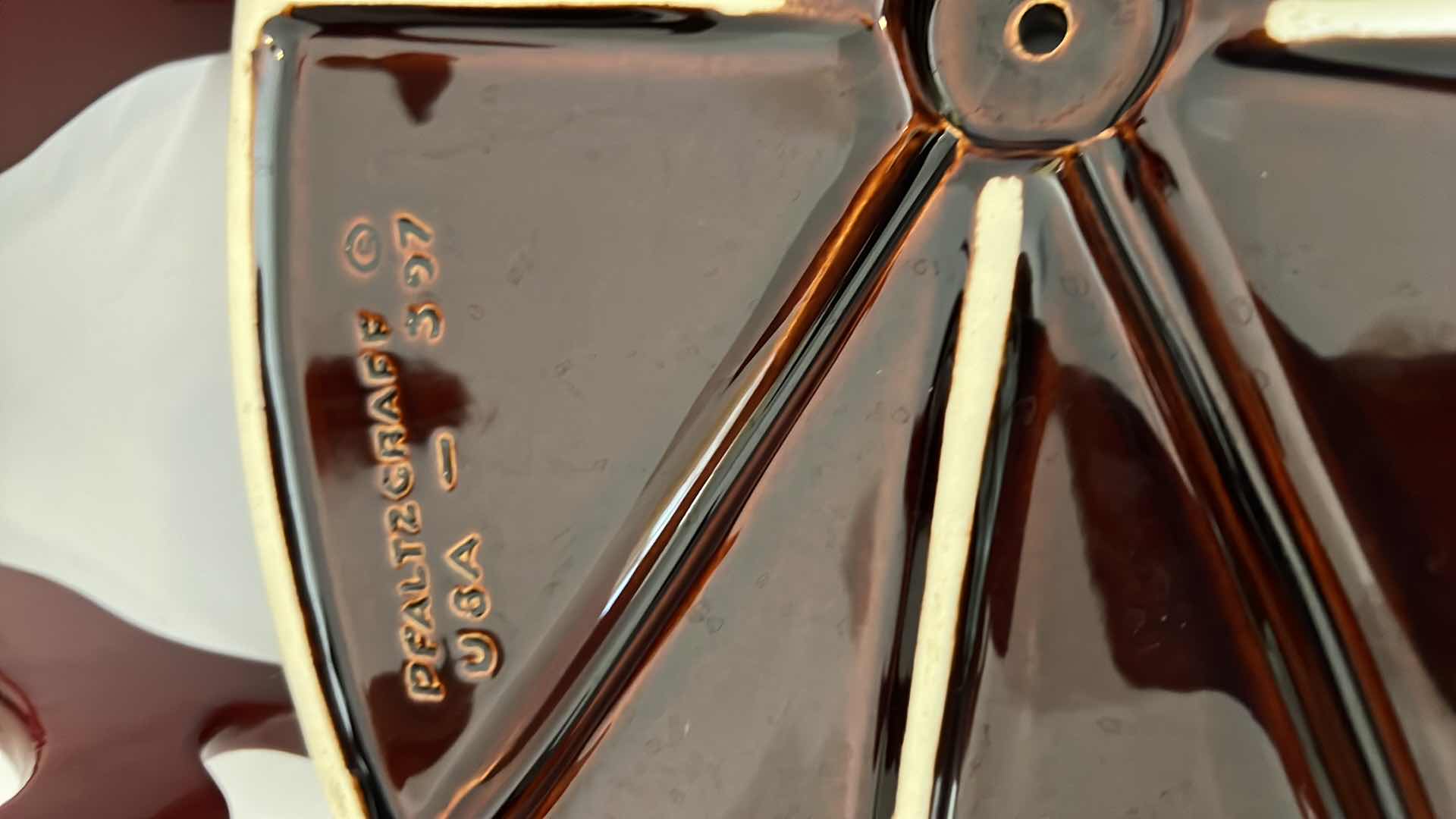 Photo 1 of 3-VINTAGE PFALTZGRAFF GOURMET BROWN DRIP GLAZE LARGE SERVING/BAKEWARE (W15", W14" & W9")