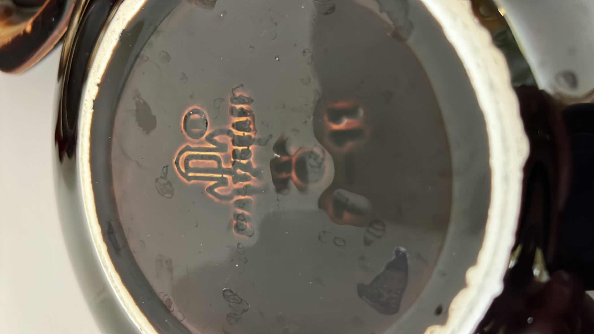 Photo 1 of 7-VINTAGE STONEWARE GOURMET BROWN DRIP GLAZE PIE PLATE, SERVING BOWL & 5-CEREAL BOWLS