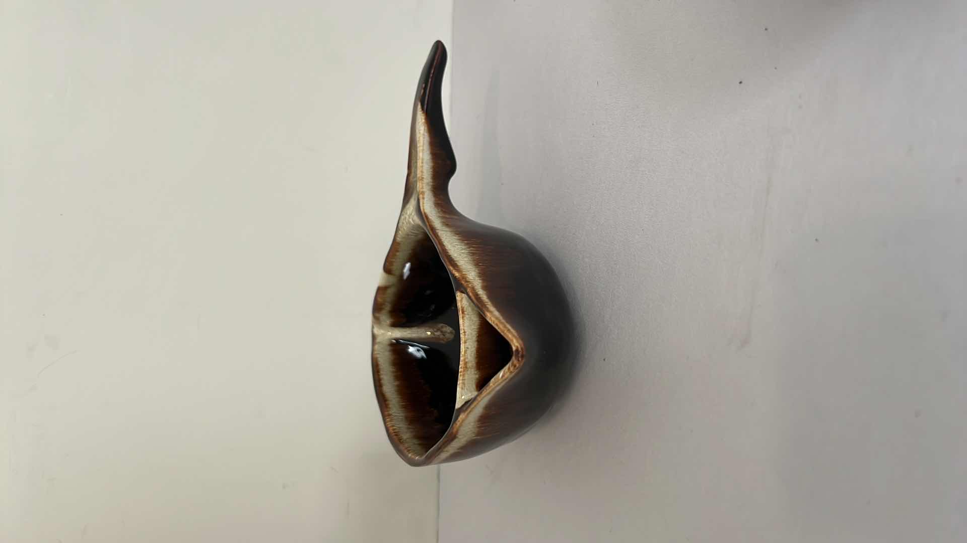 Photo 1 of 3-VINTAGE PFALTZGRAFF GOURMET BROWN DRIP GLAZE GRAVY BOAT, CANDLEHOLDER & SERVING DISH