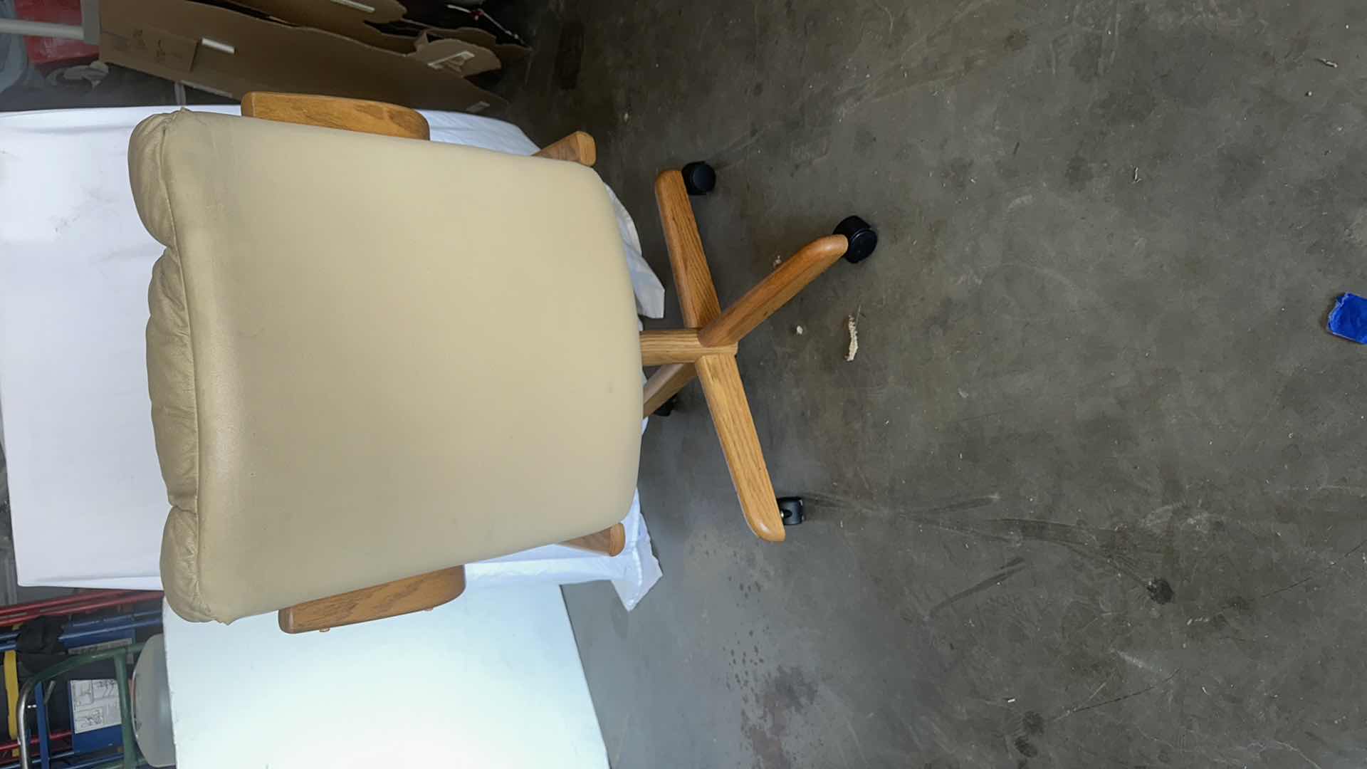 Photo 1 of OAK TRIM LEATHER CHAIRS