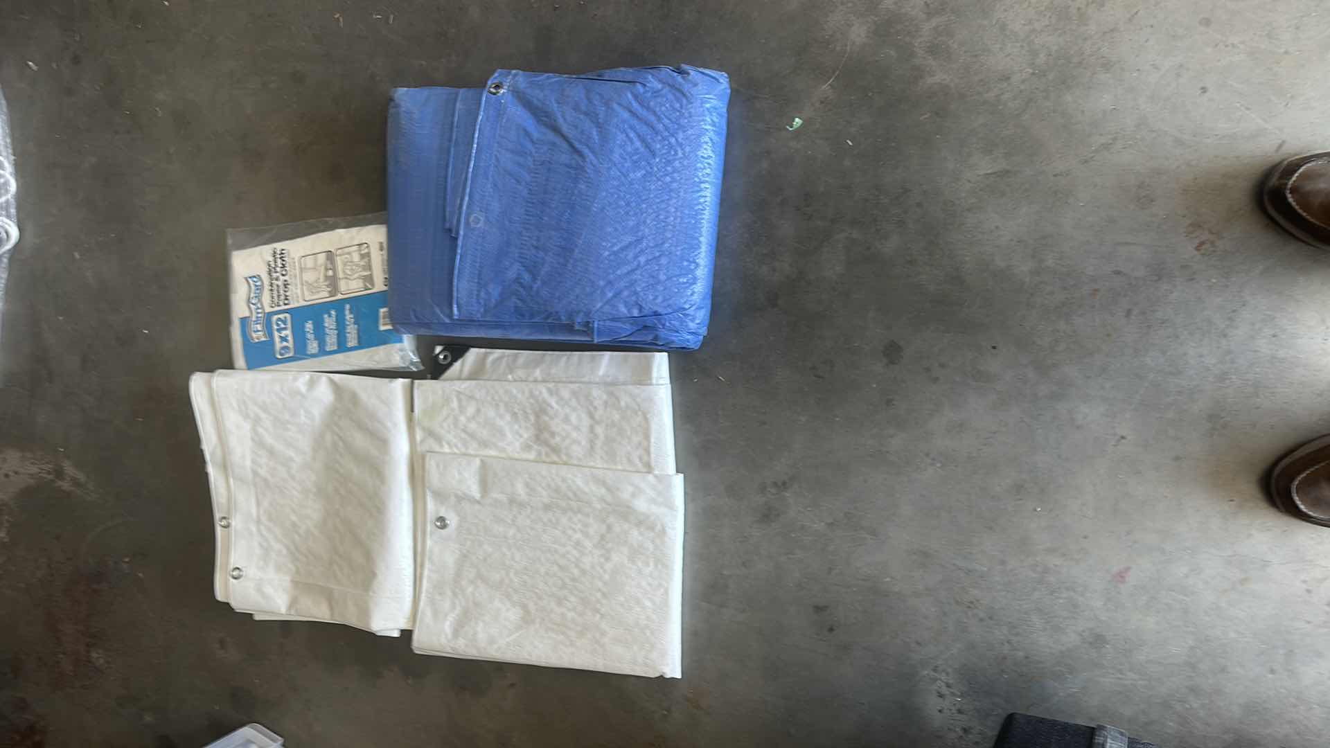 Photo 1 of PLASTIC TARPS FOUR ITEMS
