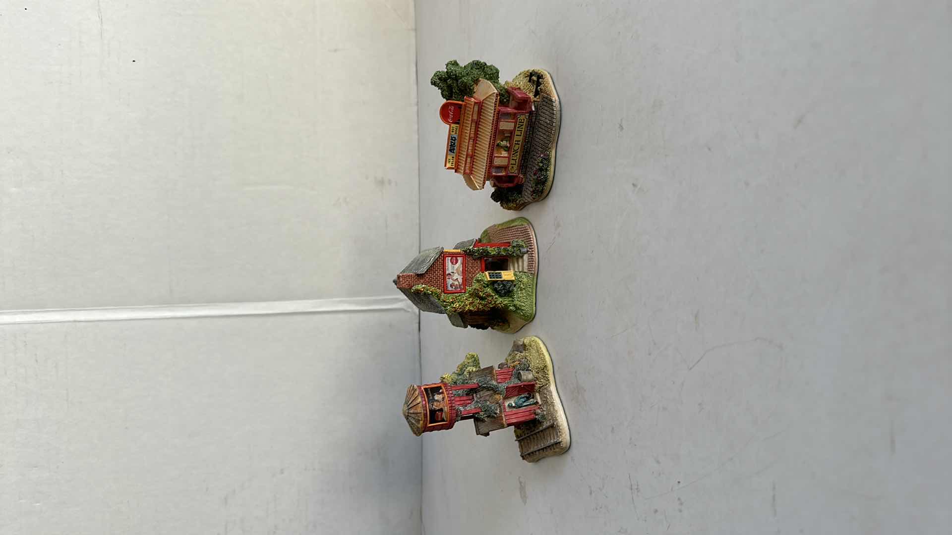 Photo 1 of 3-VINTAGE COLLECTIBLE MINI COCA COLA COUNTRY HOUSES