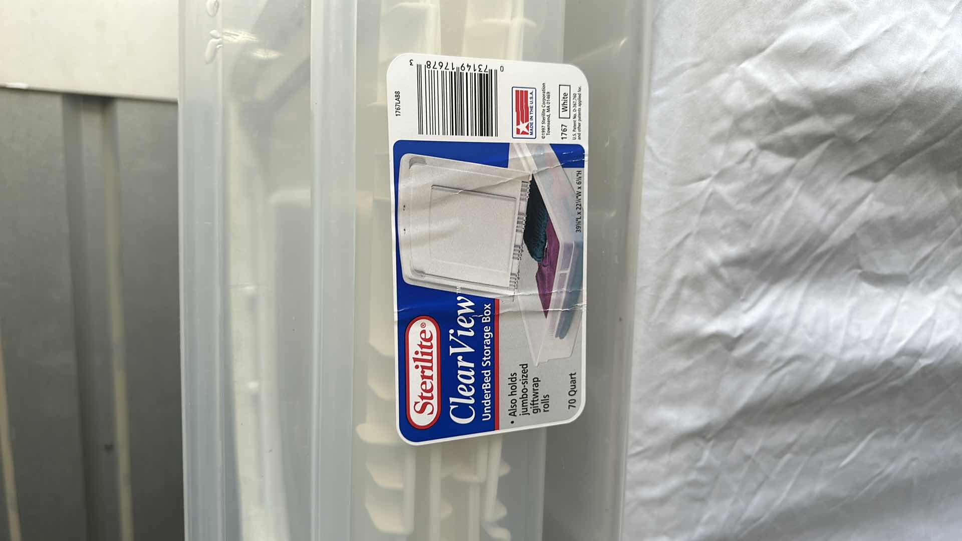 Photo 1 of TWO STORAGE CONTAINERS WITH LIDS 40”LONG