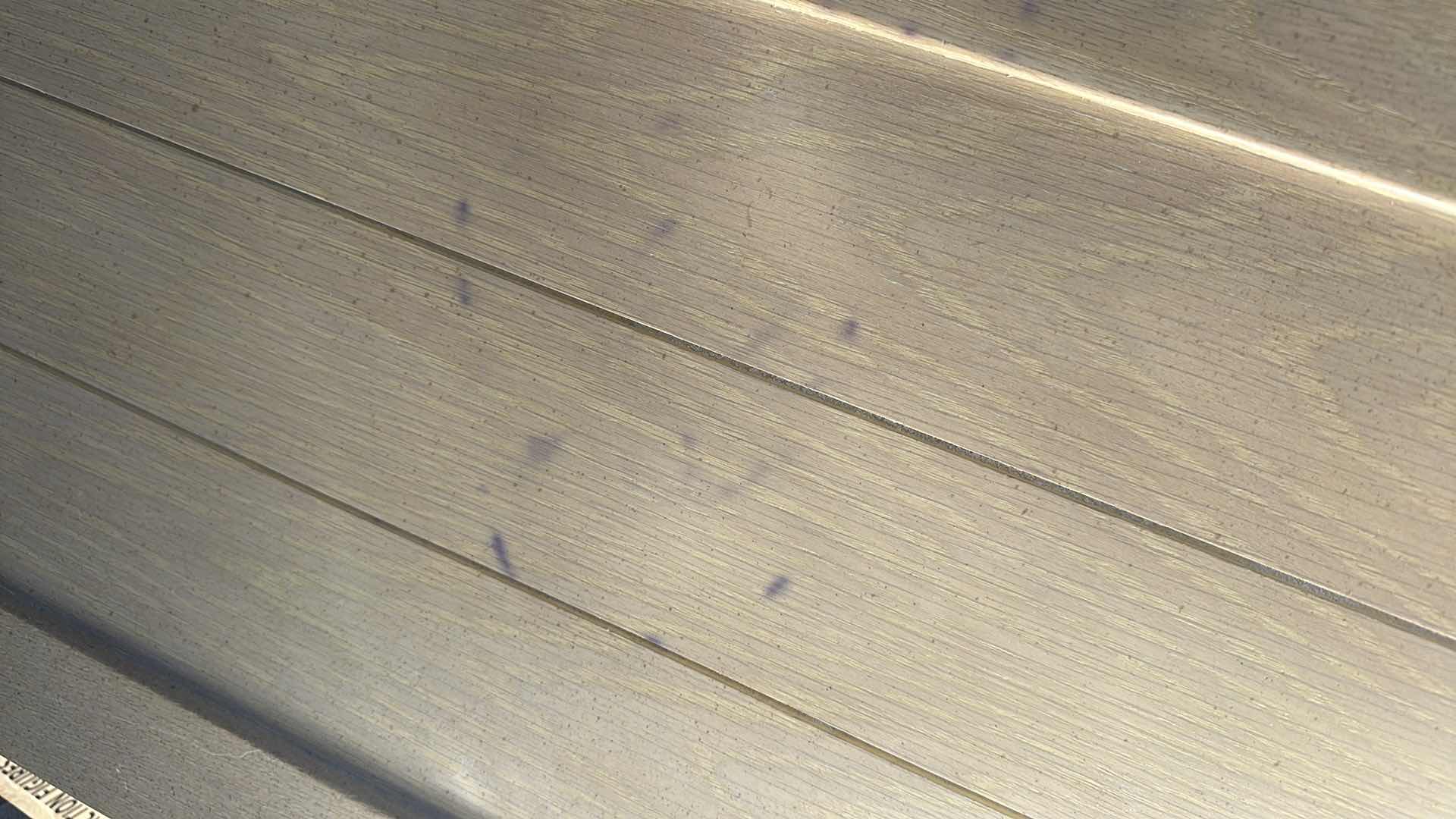 Photo 1 of WROUGHT IRON W LIGHT WOOD TOP CONSOLE TABLE 55”X 17”  (VERY HEAVY)