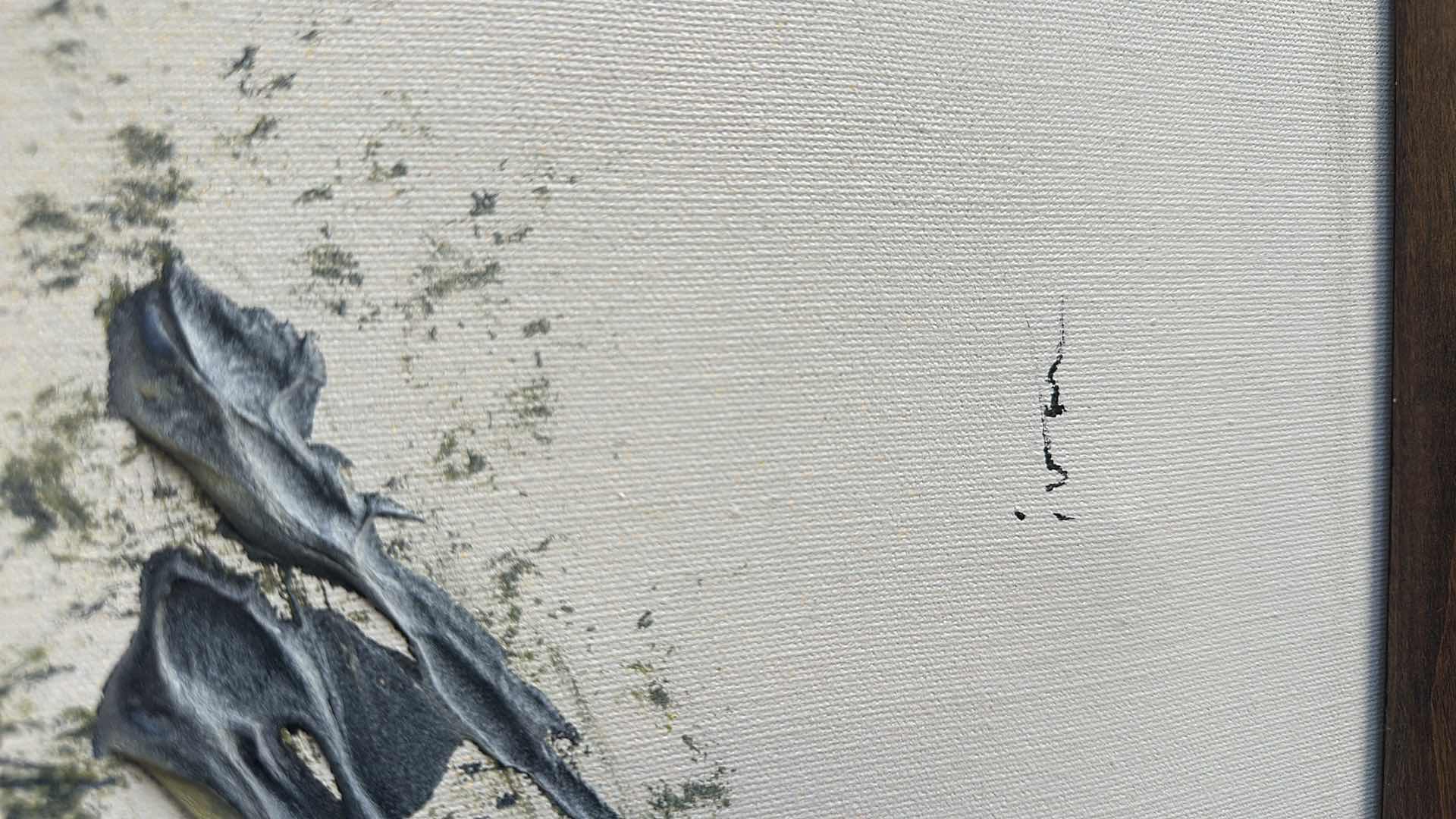 Photo 1 of FRAMED "MT PEAKS" OIL PAINTING-ARTIST SIGNED  41”X 31” (EASEL NOT INCLUDED)