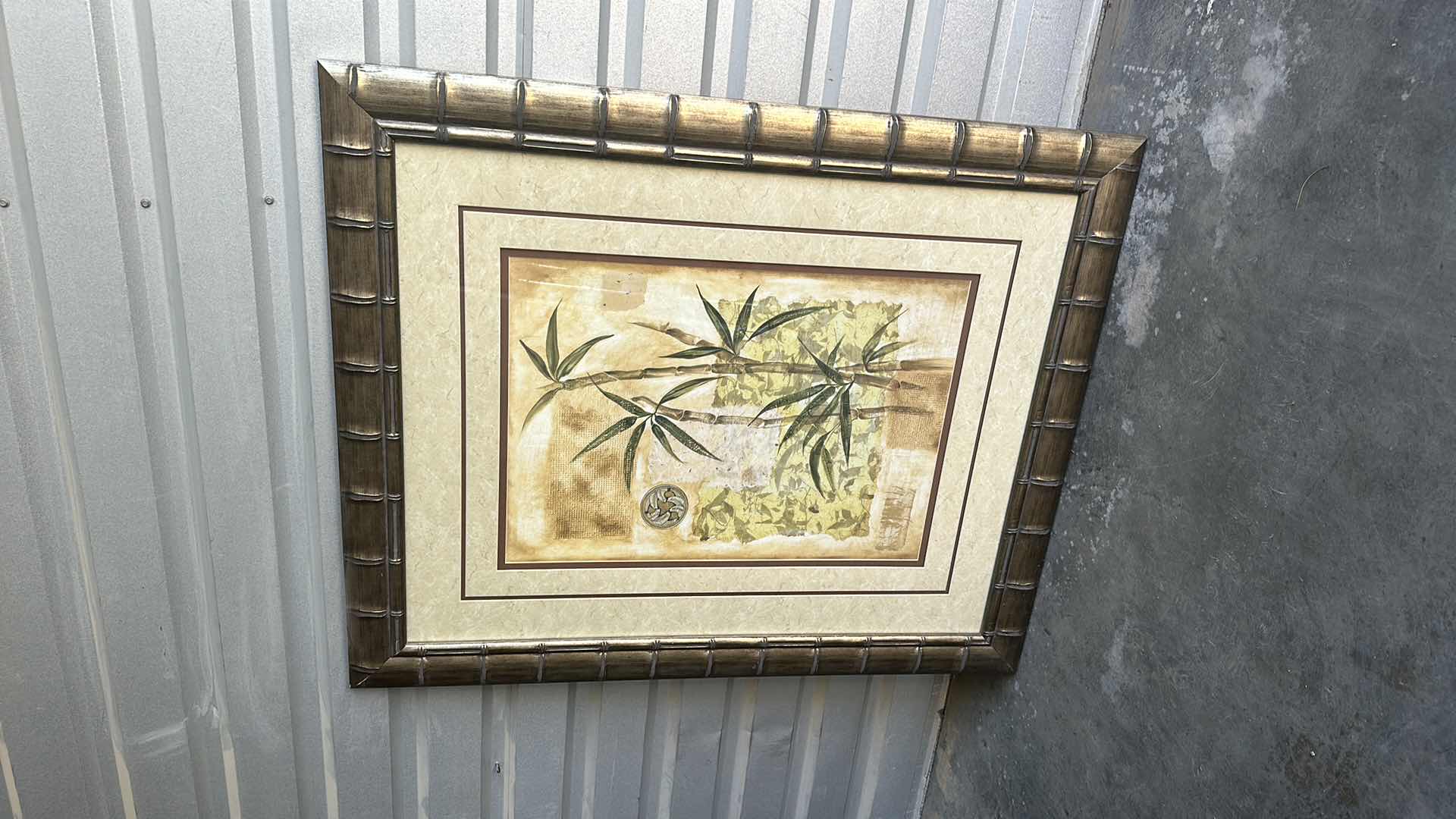 Photo 1 of FRAMED "TROPICAL TREE" ARTWORK   39”X 46”