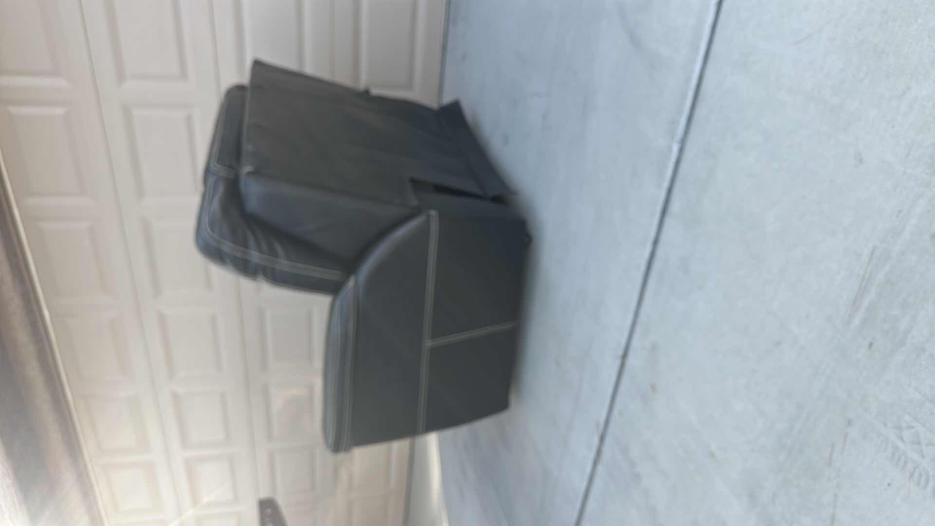 Photo 1 of OVERSIZED BLACK LEATHER RECLINER-GOOD CONDITION