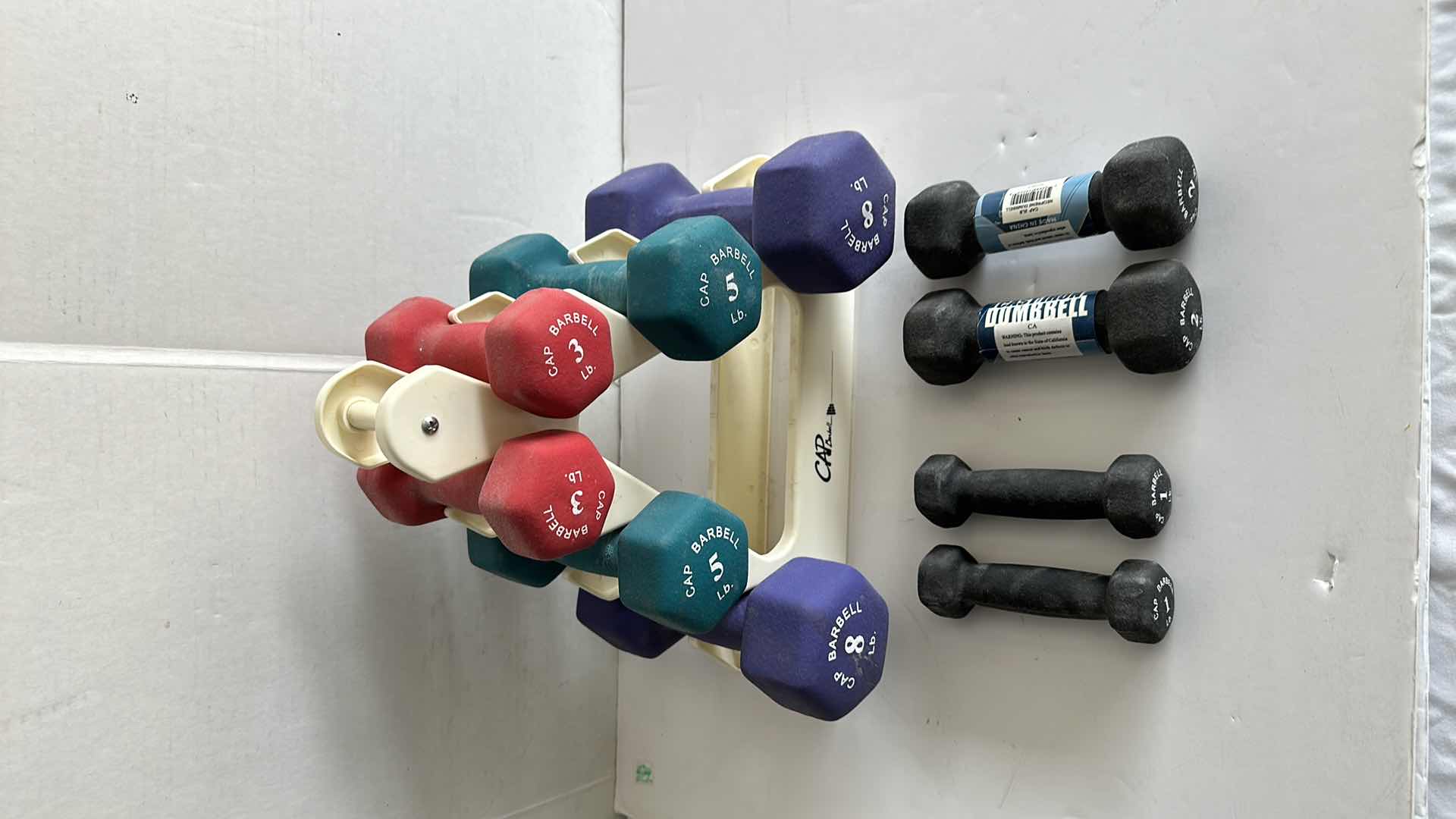 Photo 1 of HAND WEIGHT SET ONE LB TO EIGHT LB