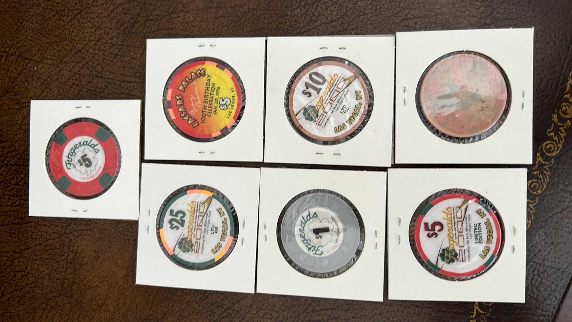 Photo 1 of 7-COLLECTIBLE 1900's RARE CASINO CHIPS