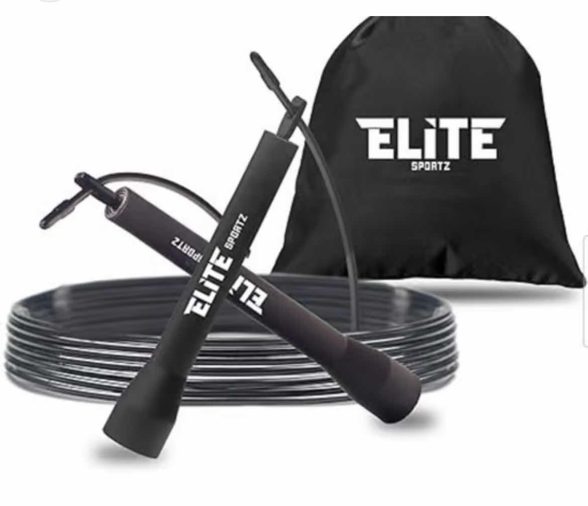 Photo 1 of BRAND NEW ELITE SPROTZ PRO AEROBIC TRAINING WIRE JUMP ROPE.
