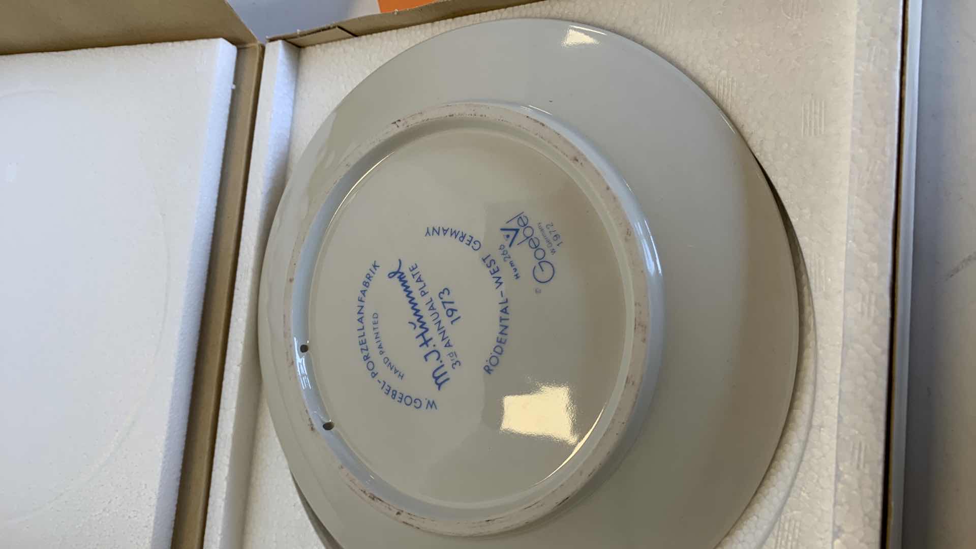 Photo 1 of M. J. HUMMEL GOEBEL 1973 ANNUAL PLATE