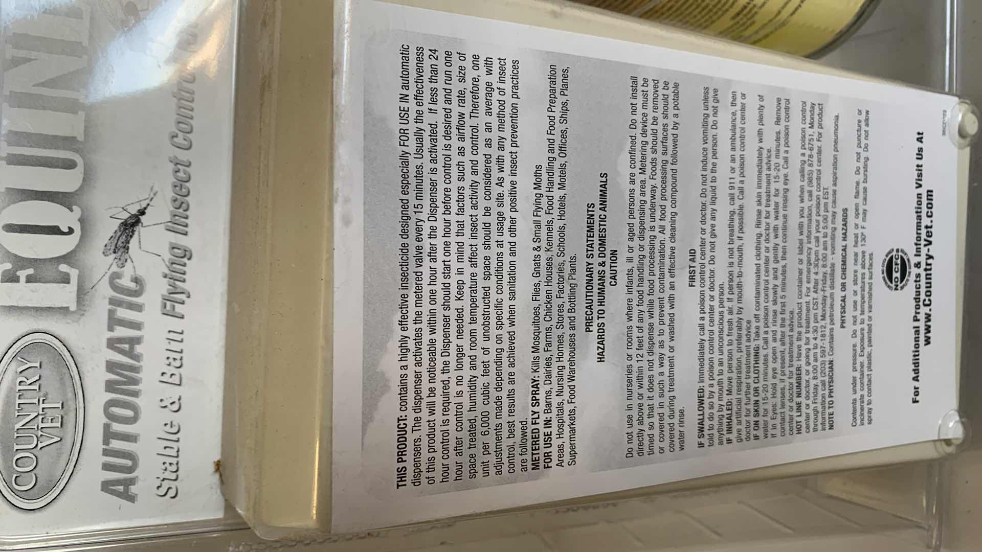 Photo 1 of COUNTRY VET HORSE EQUINE FLYING INSECT CONTROL KIT