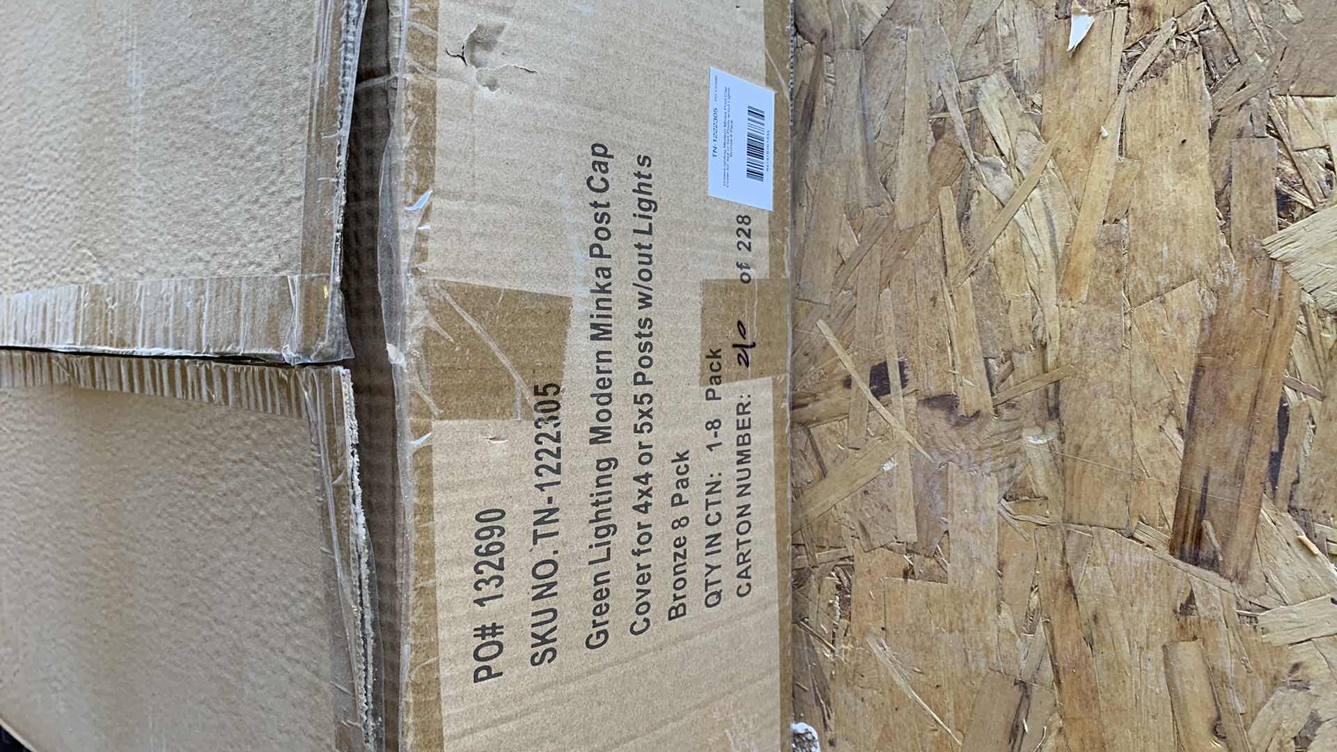 Photo 1 of GREEN LIGHTING MODERN MINKA POST CAP SET OF 8 BRONZE SKU TN-1222305