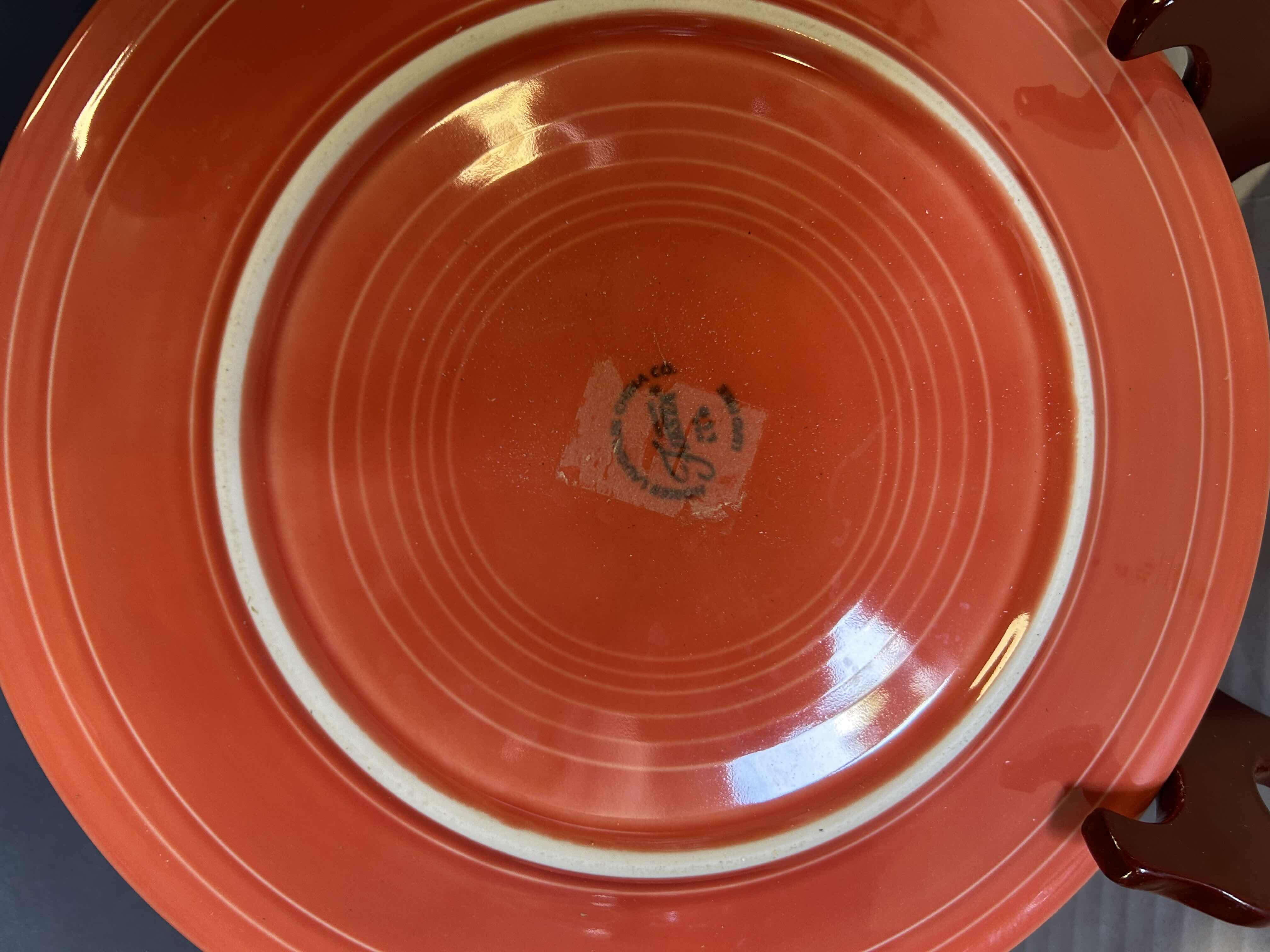 Photo 1 of FIESTA PERSIMMON DINNER PLATE